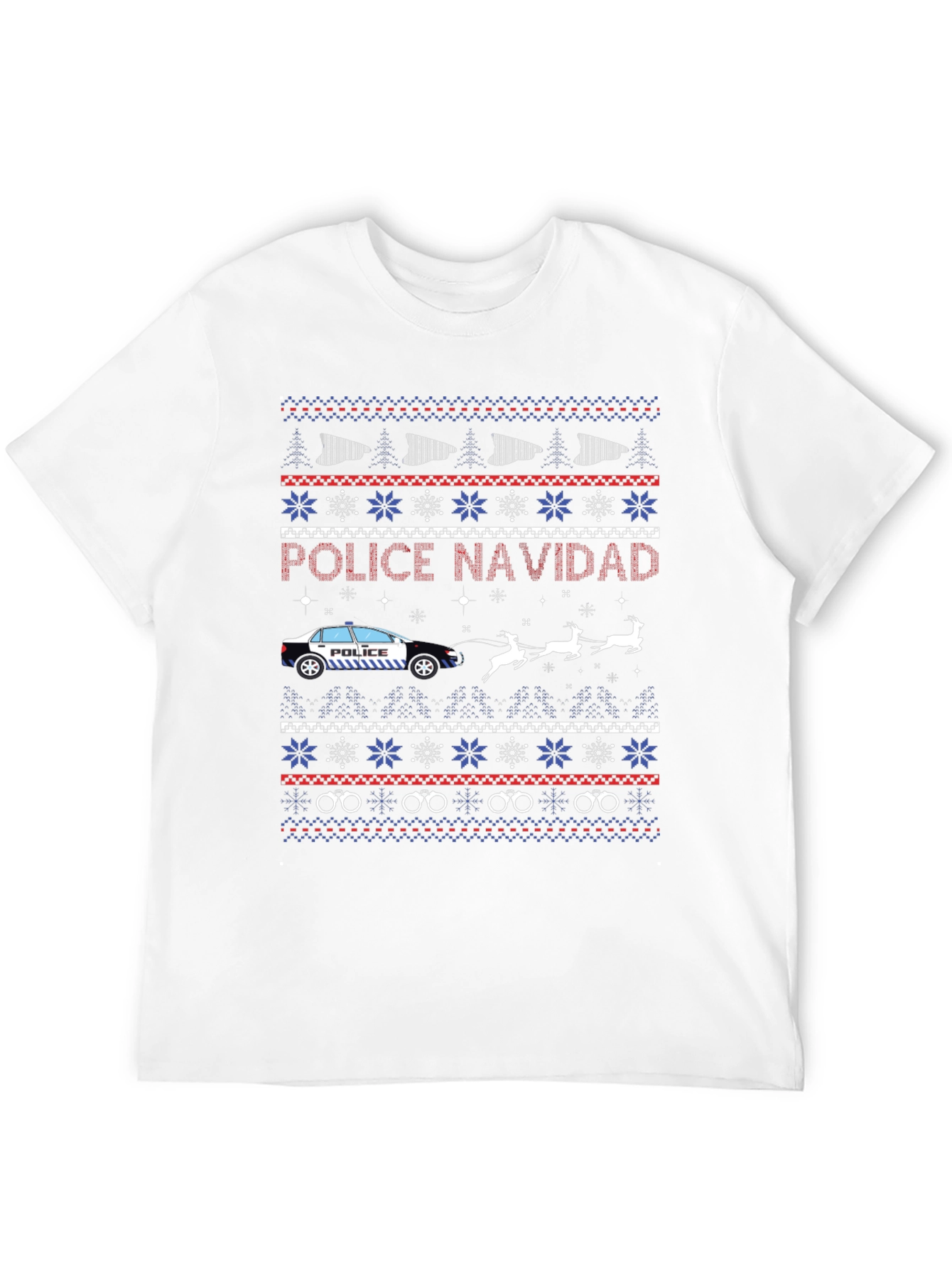 Police Navidad Christmas Sweater T-Shirt