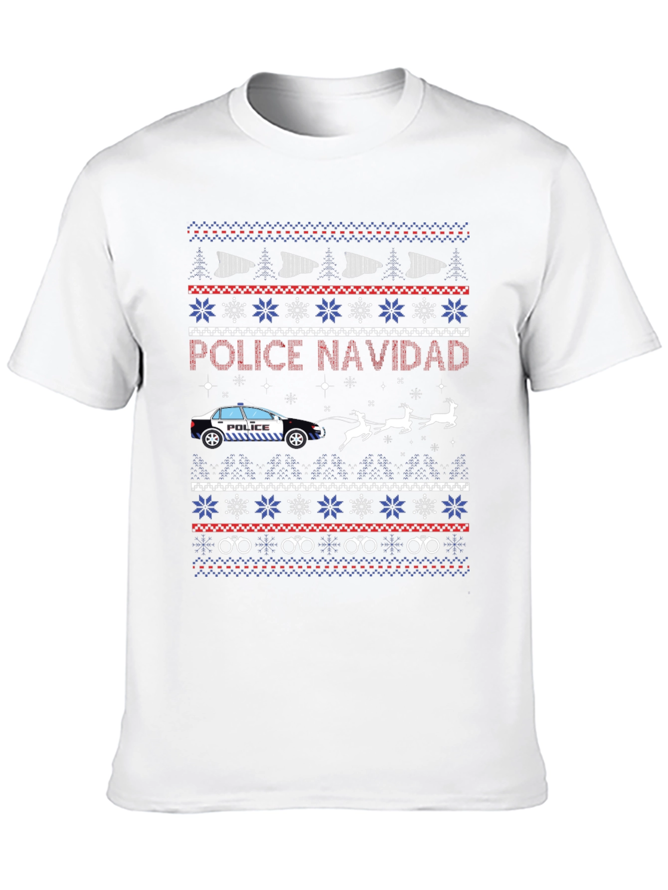 Police Navidad Christmas Sweater T-Shirt