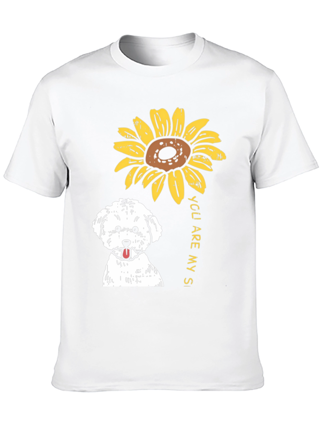 Sunflower Dog T-Shirt - You Are My Sunshine