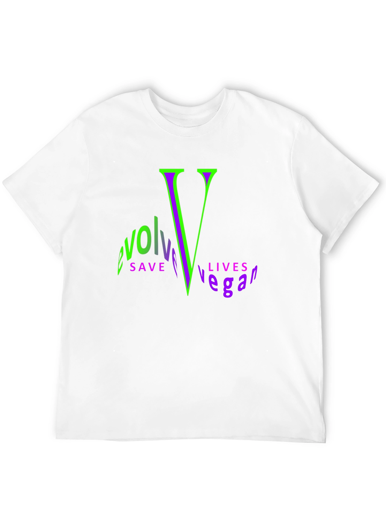 Evolve Vegan Graphic Tee - Save Lives