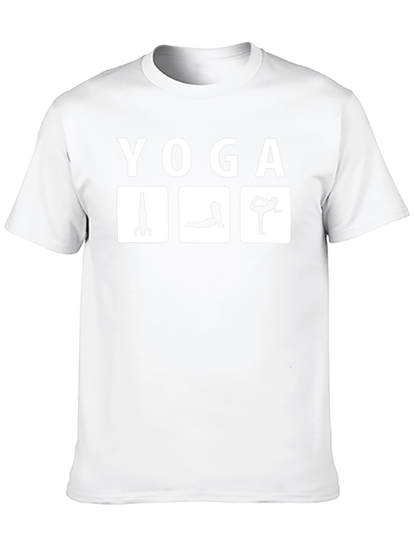 Yoga Pose Graphic T-Shirt - Black