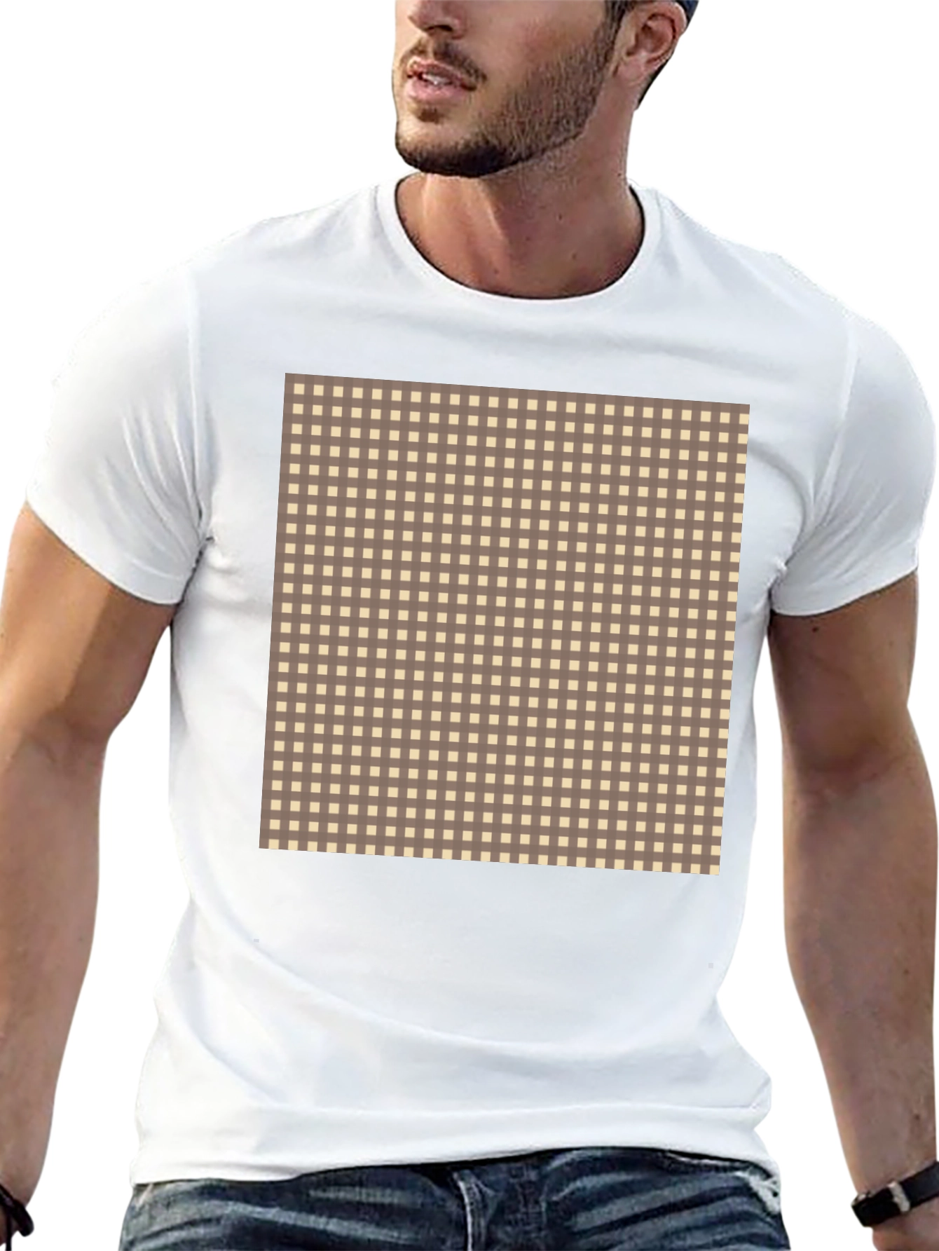 Checkered Patterned T-Shirt
