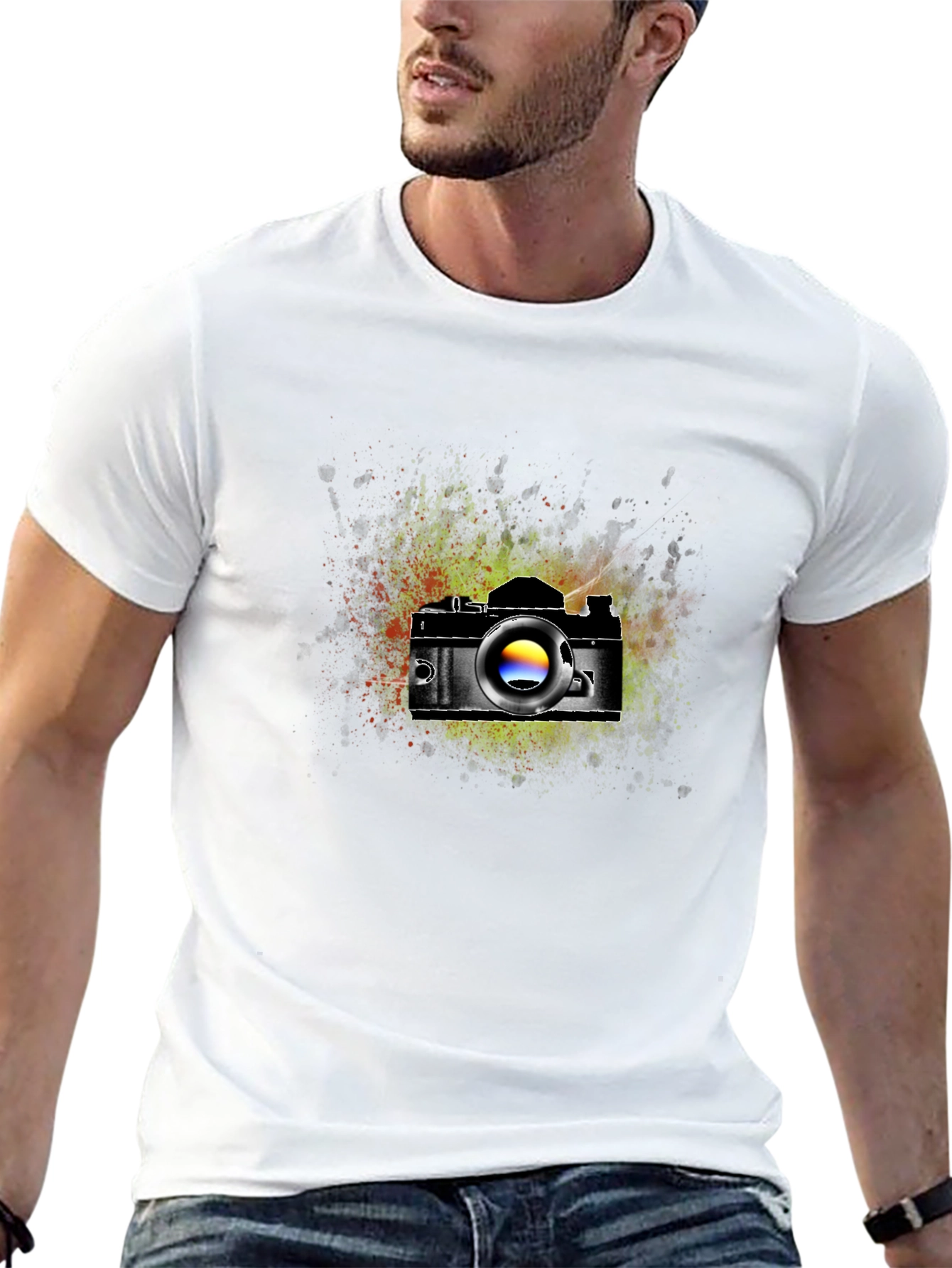 Retro Camera Graphic T-Shirt - Artsy Photographer Tee
