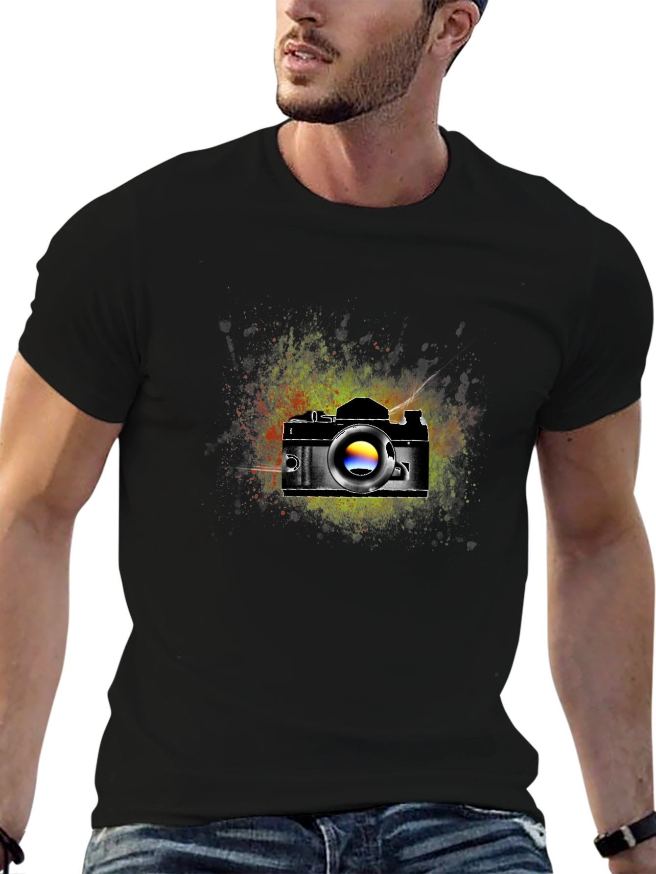 Retro Camera Graphic T-Shirt - Artsy Photographer Tee