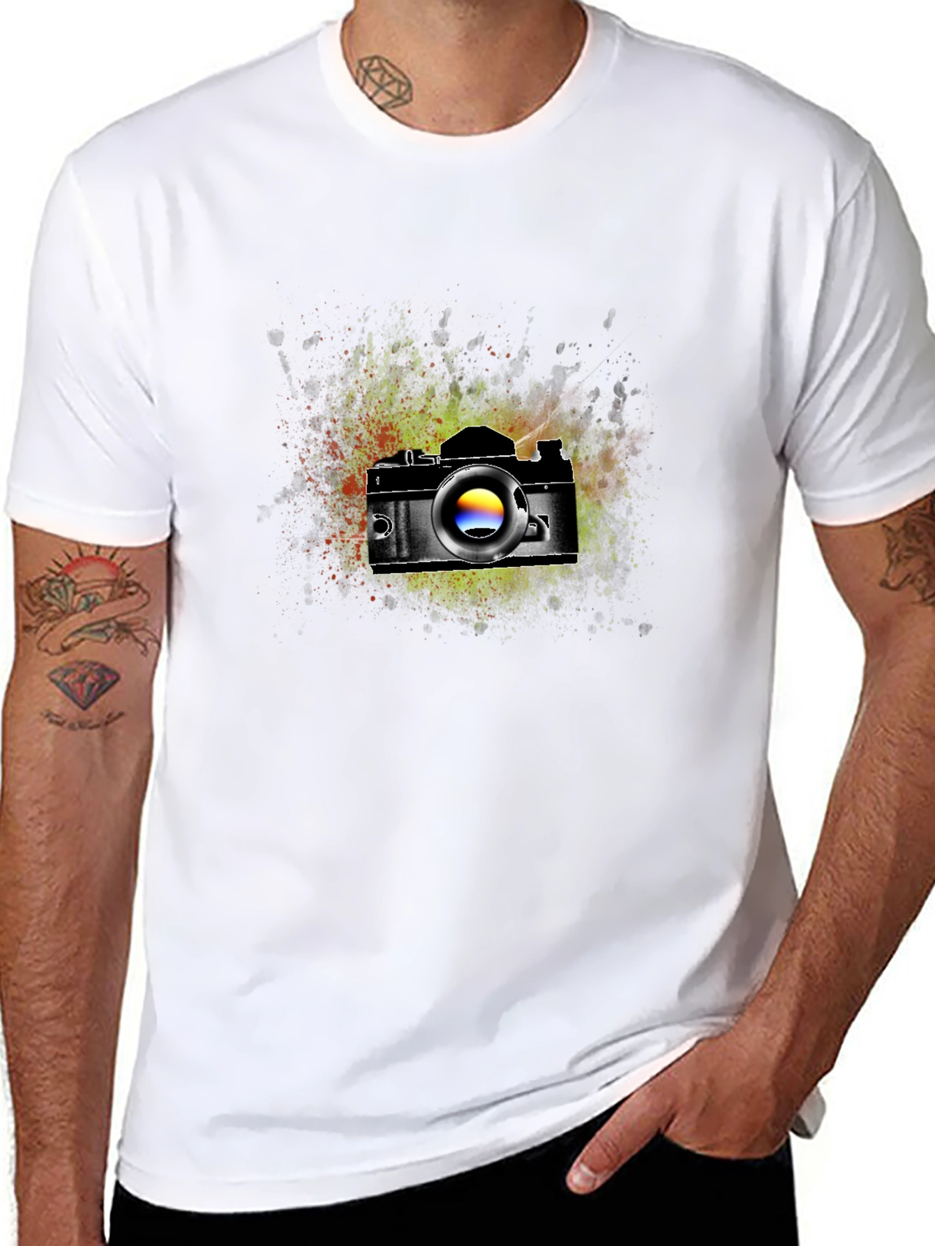 Retro Camera Graphic T-Shirt - Artsy Photographer Tee