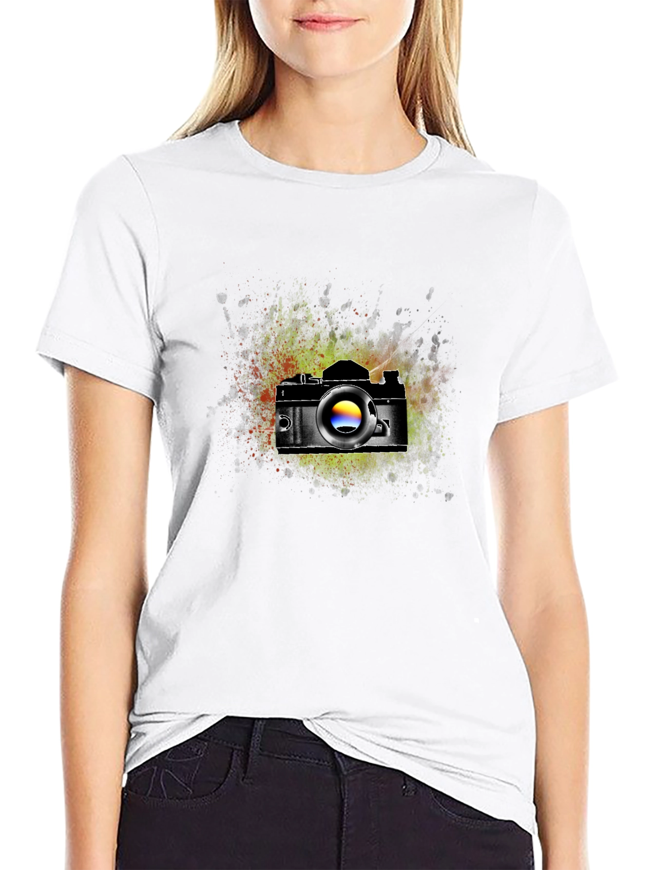 Retro Camera Graphic T-Shirt - Artsy Photographer Tee