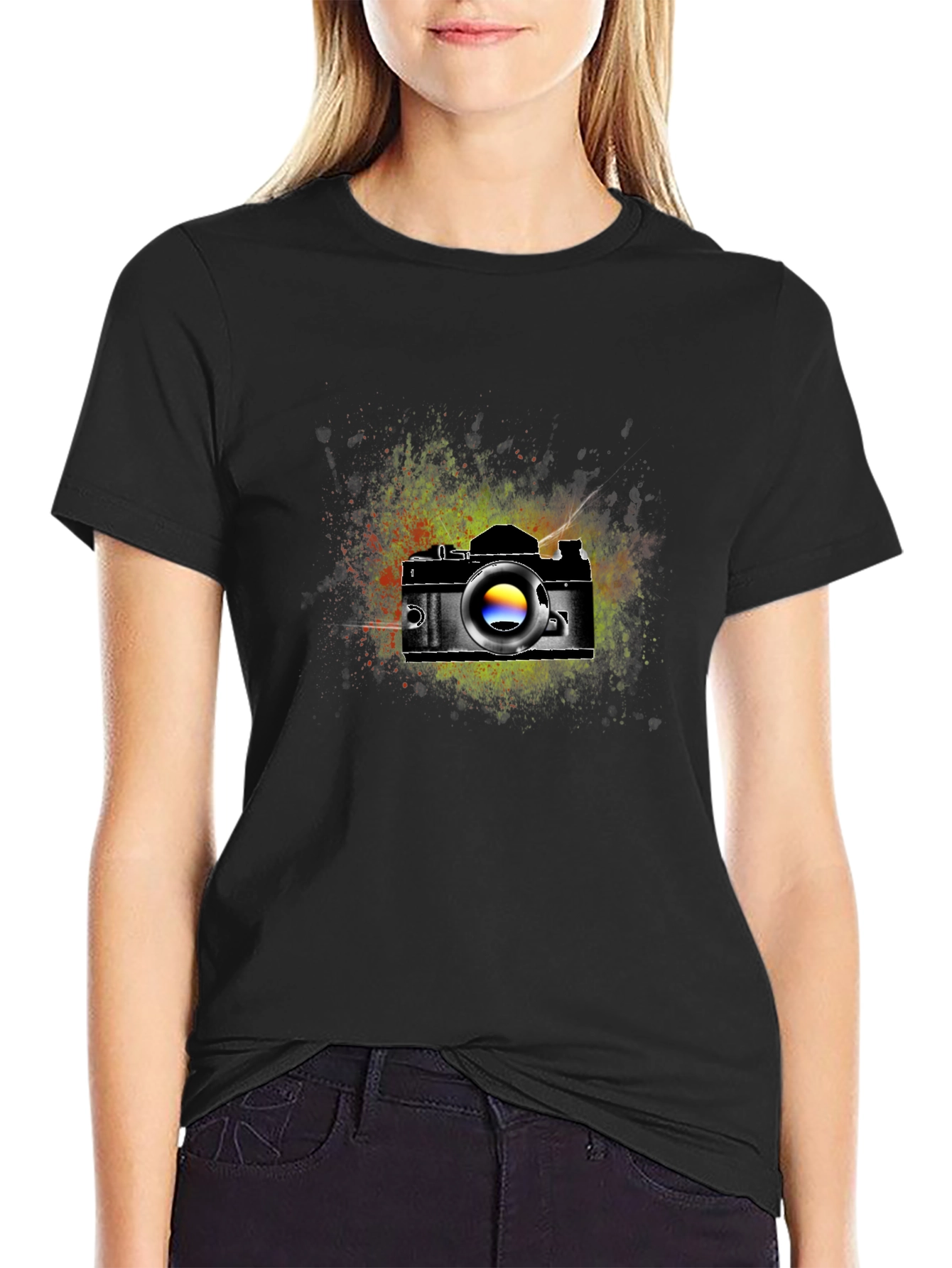 Retro Camera Graphic T-Shirt - Artsy Photographer Tee