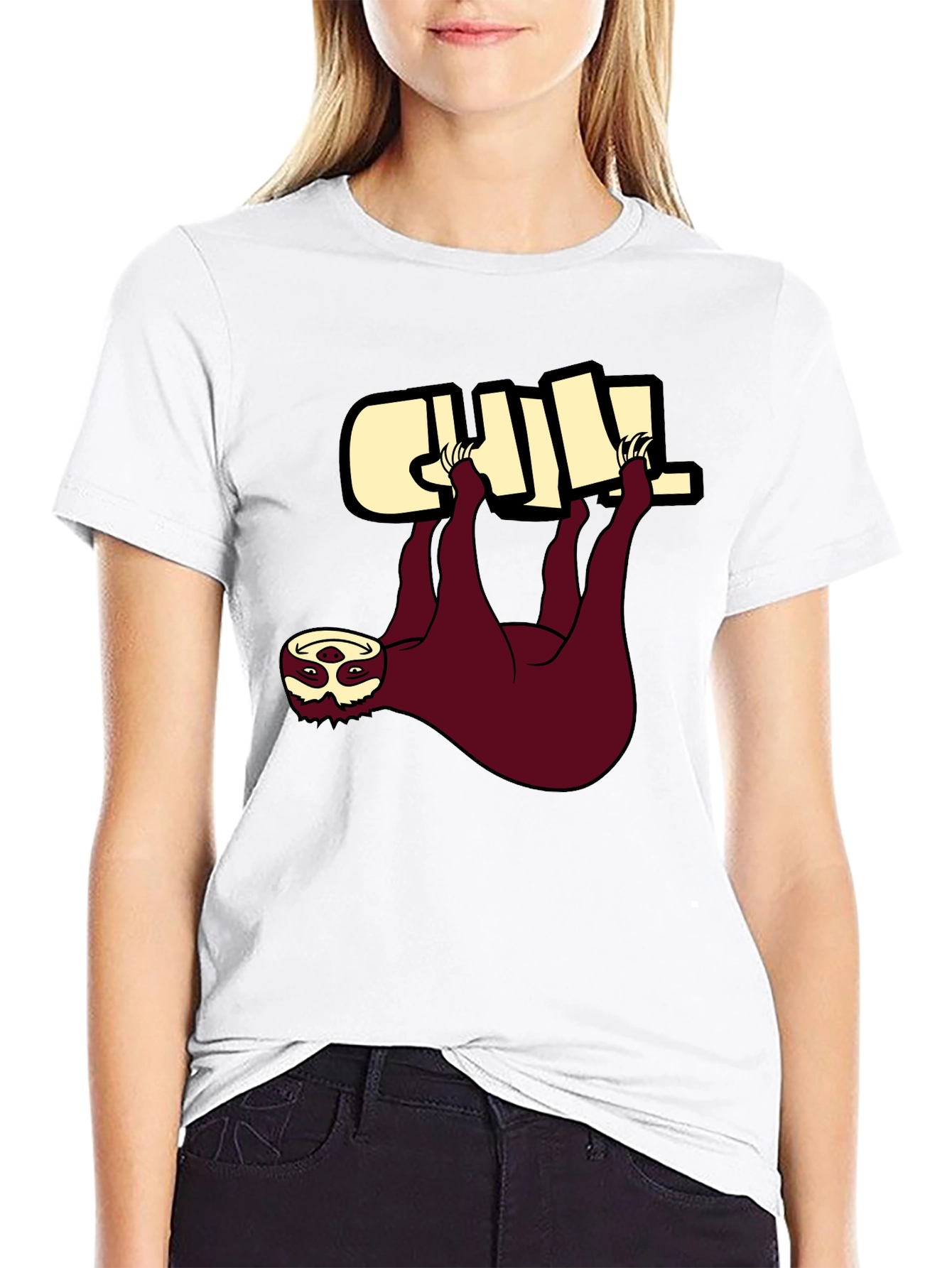 Chill Sloth Graphic Tee - Relaxed Fit