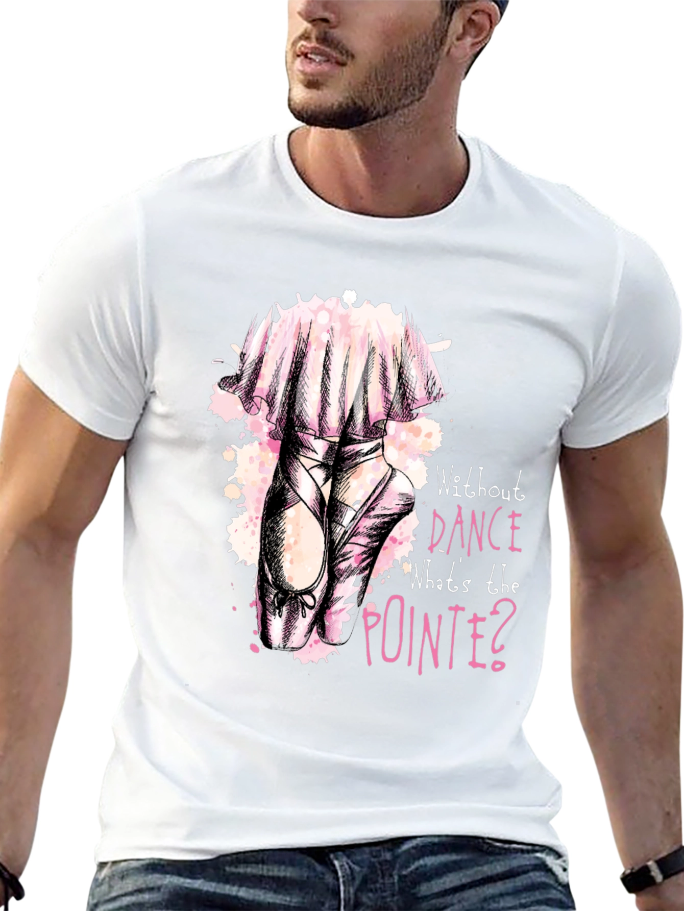 Dance Pointe Tee - Black Graphic T-Shirt