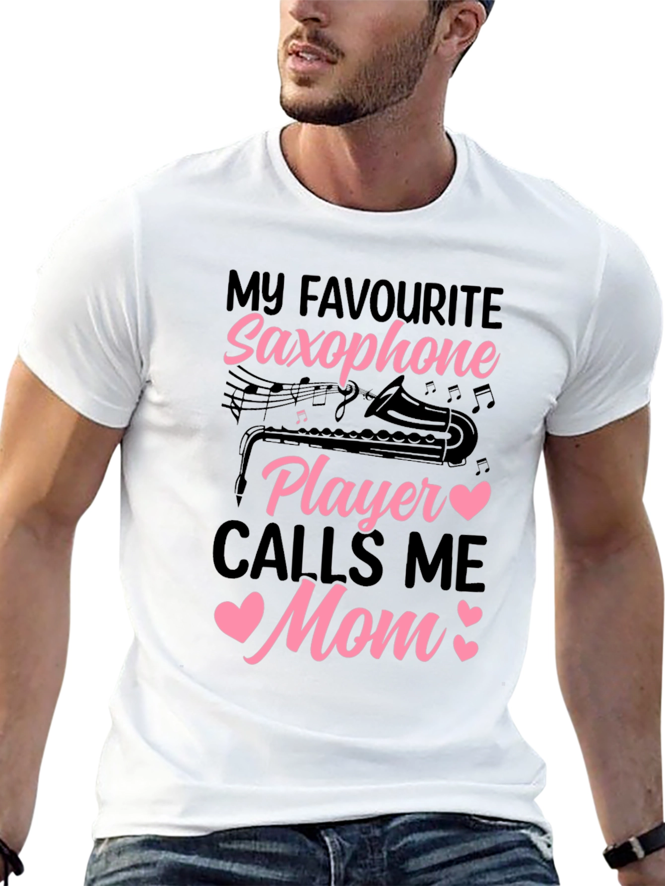 Saxophone Mom T-Shirt - Musical Gift for Mothers