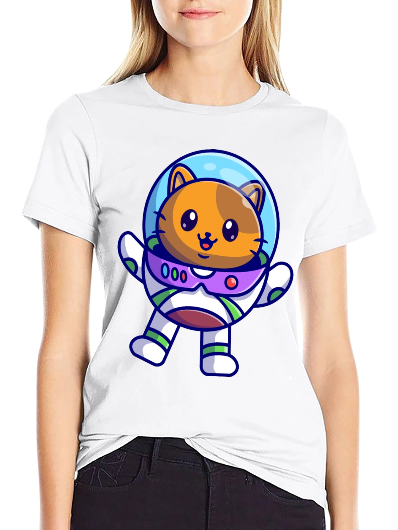 Astronaut Cat T-Shirt - Space Adventure Tee
