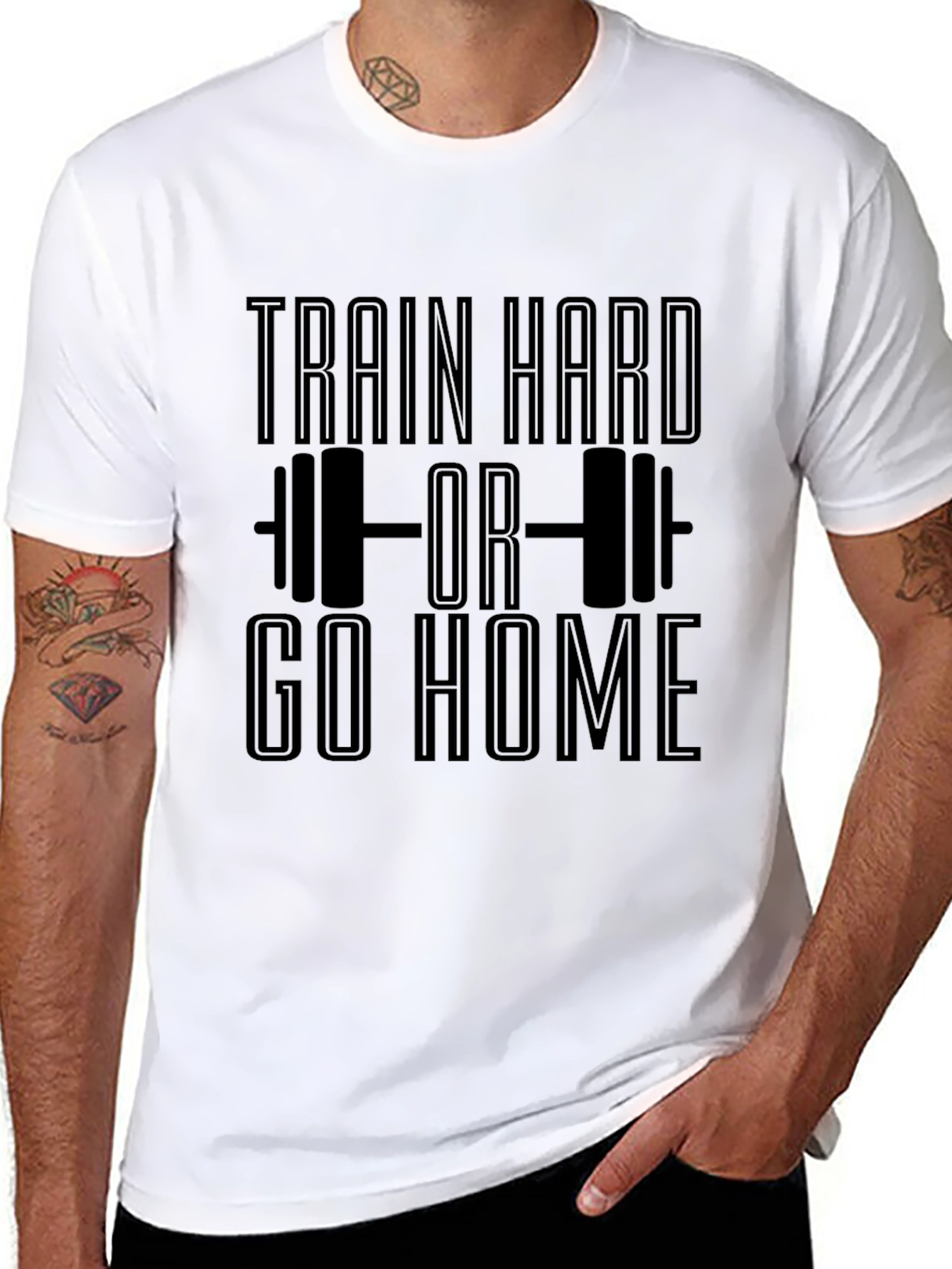 Train Hard or Go Home Black T-Shirt