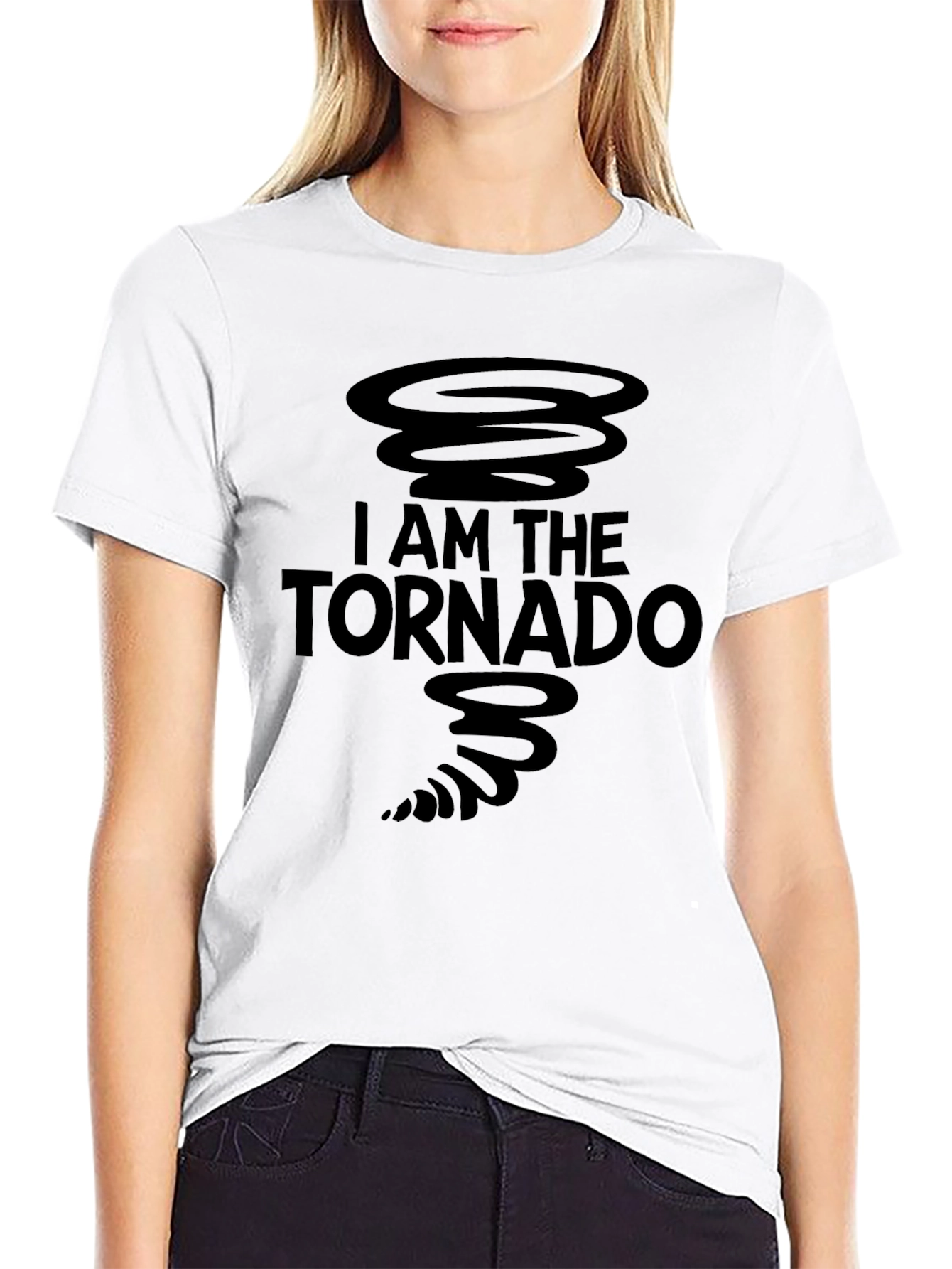 I am the Tornado Graphic Tee - Black