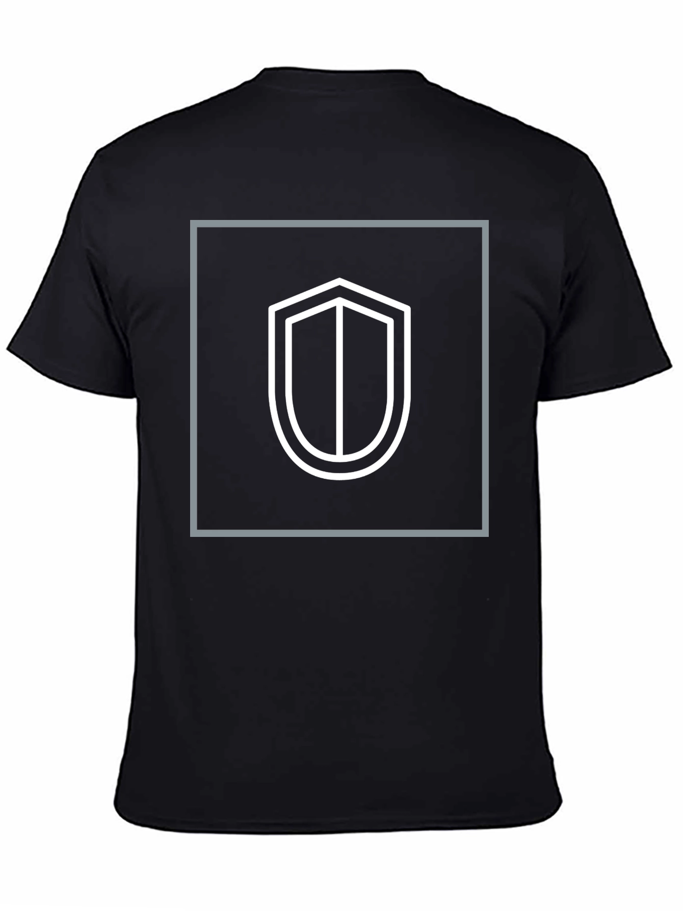 Shield Graphic Black T-Shirt - Stylish Protection