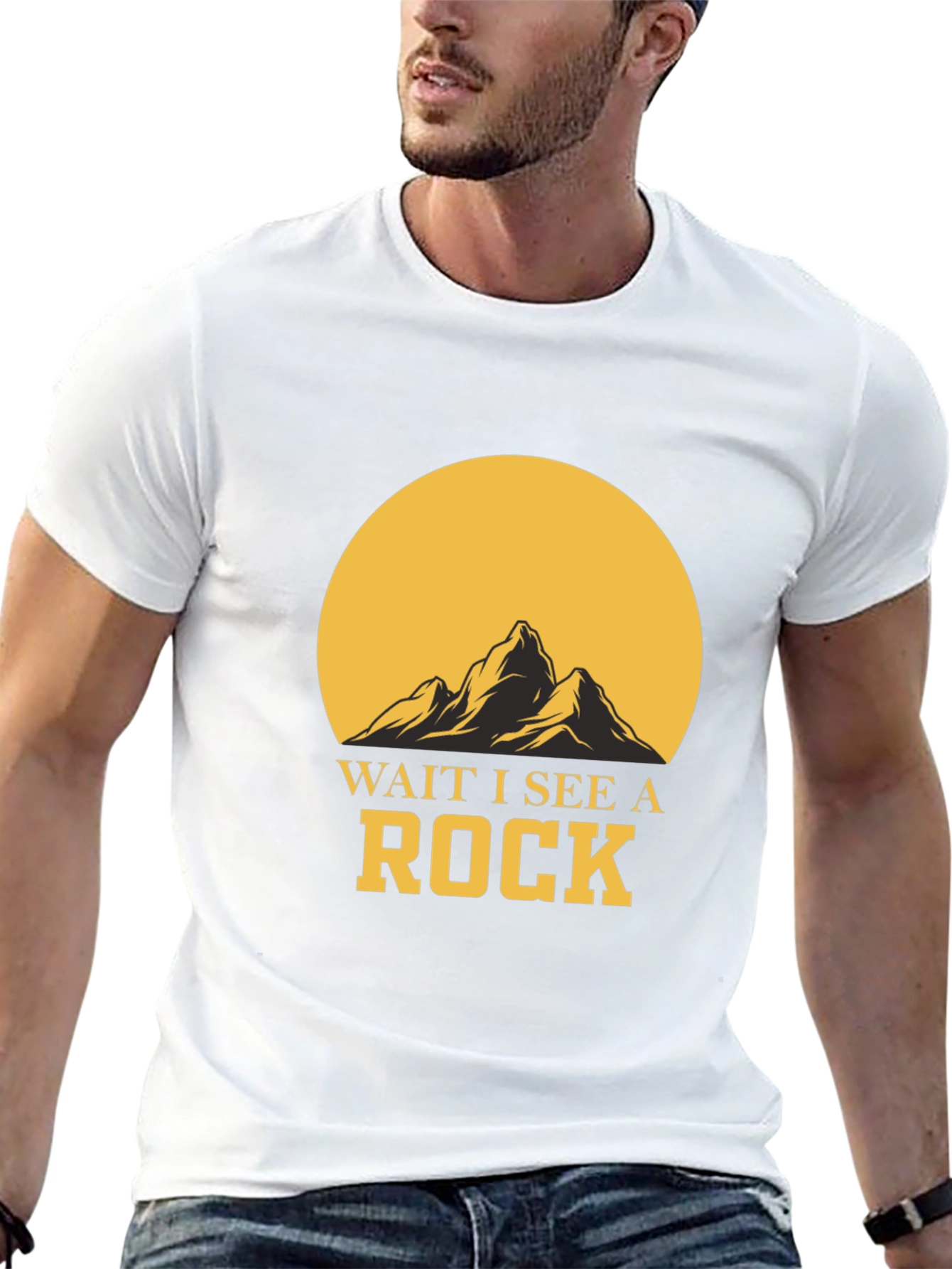 Wait I See A Rock Graphic T-Shirt