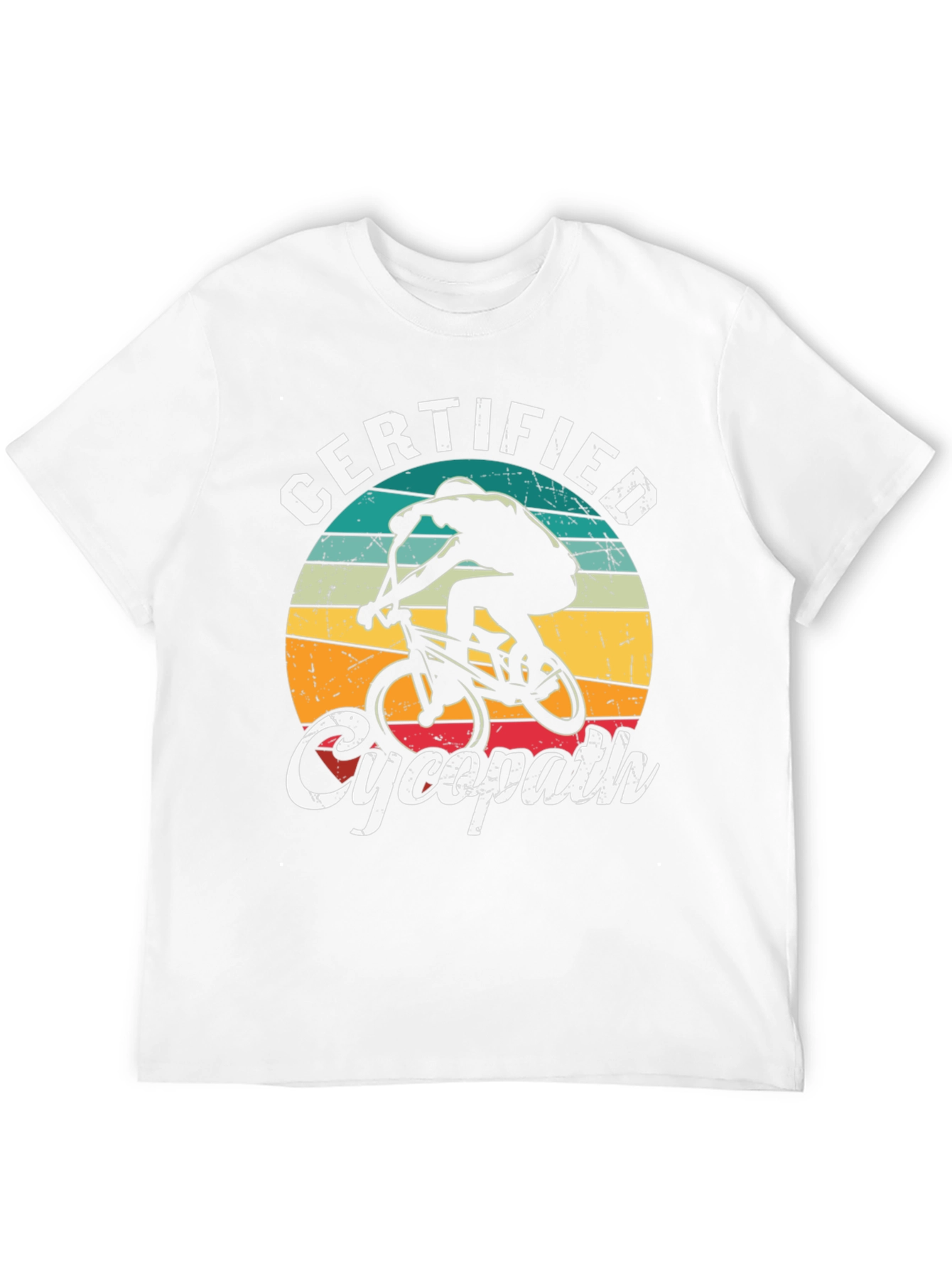 Certified Cycopath T-Shirt - Cycling Humor Tee