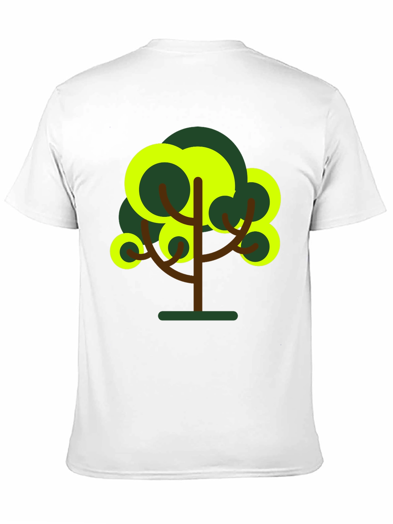 Abstract Tree Graphic Tee - Black