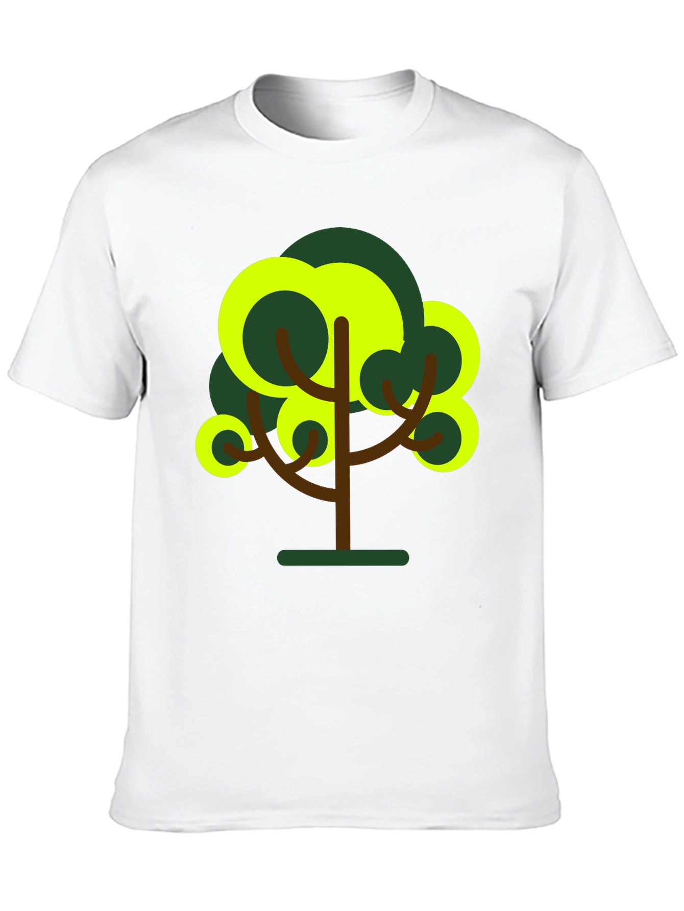 Abstract Tree Graphic Tee - Black