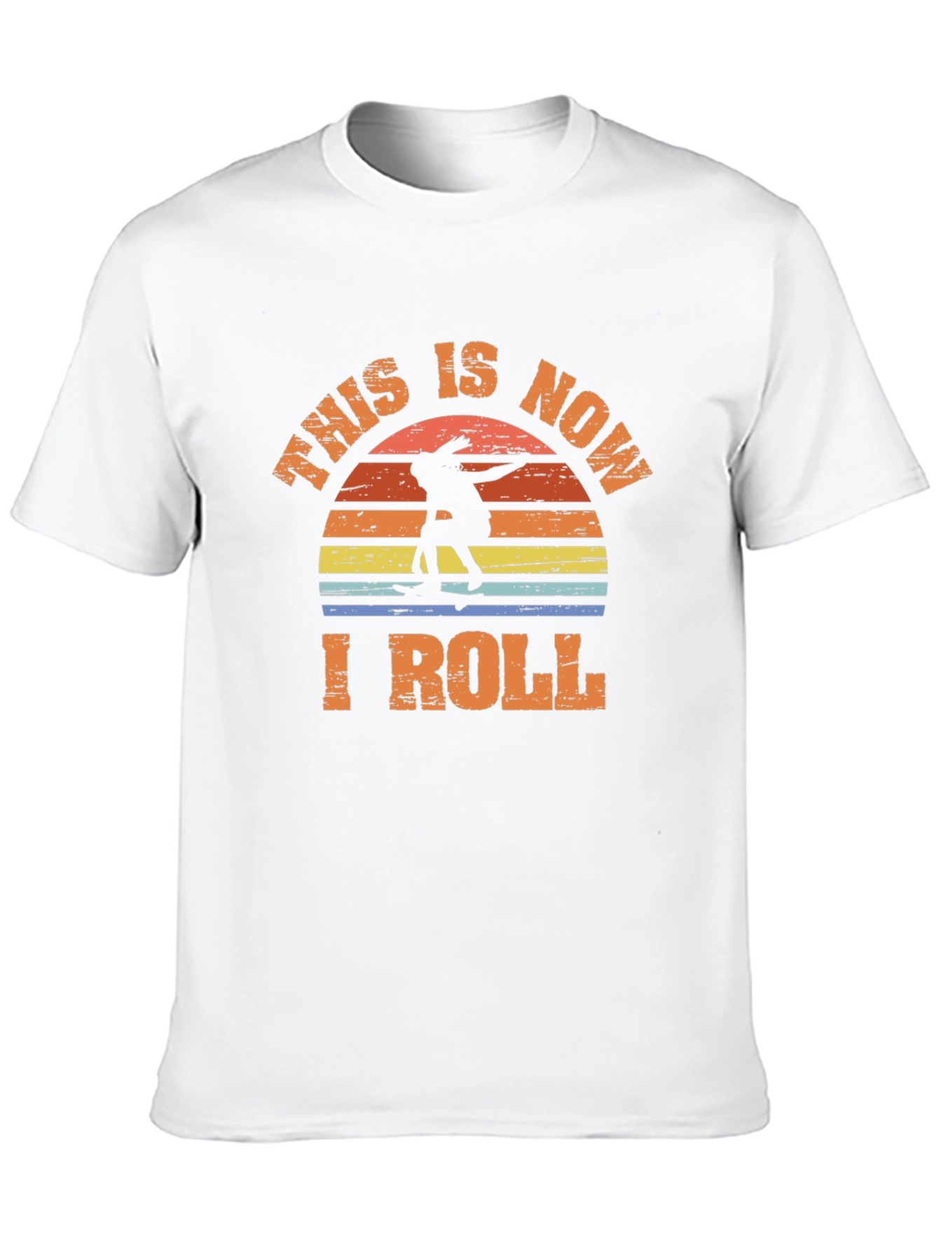This is Now I Roll Skateboarder Graphic Tee