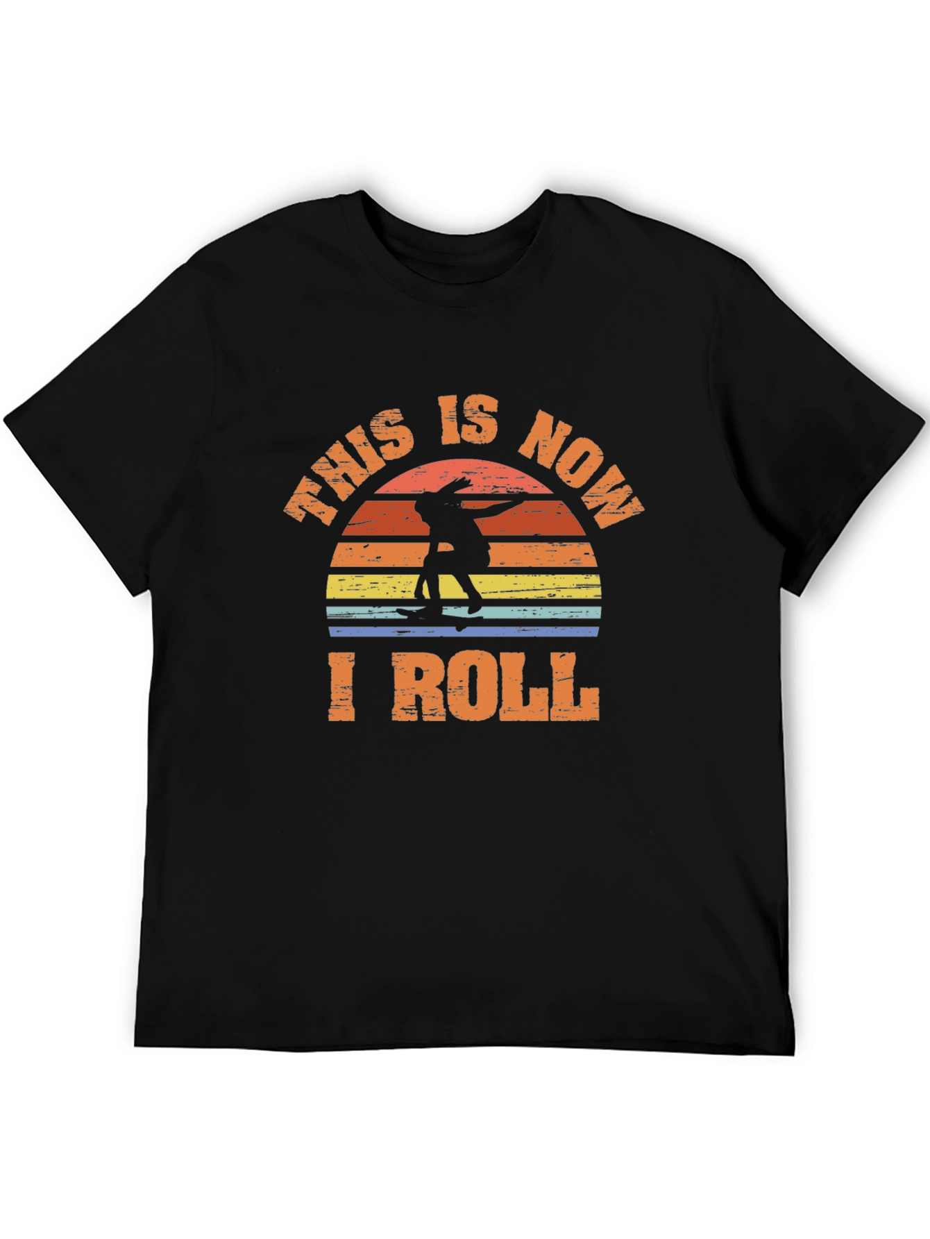 This is Now I Roll Skateboarder Graphic Tee
