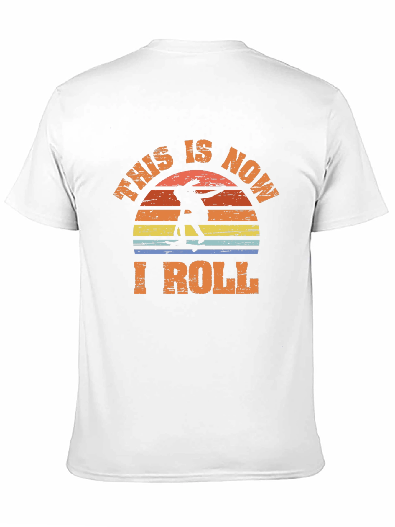 This is Now I Roll Skateboarder Graphic Tee