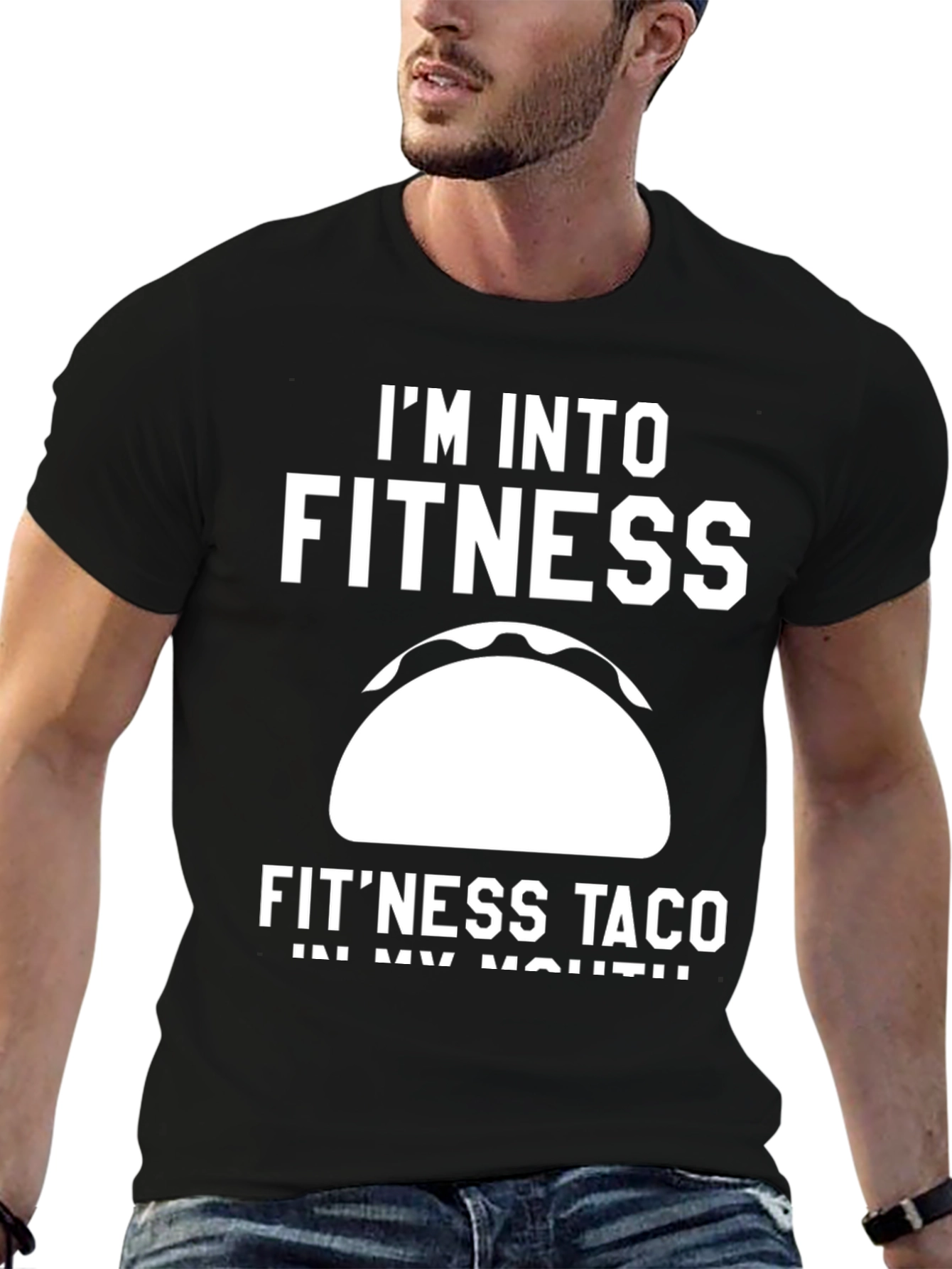 Fitness Taco Graphic T-Shirt - Funny Workout Tee