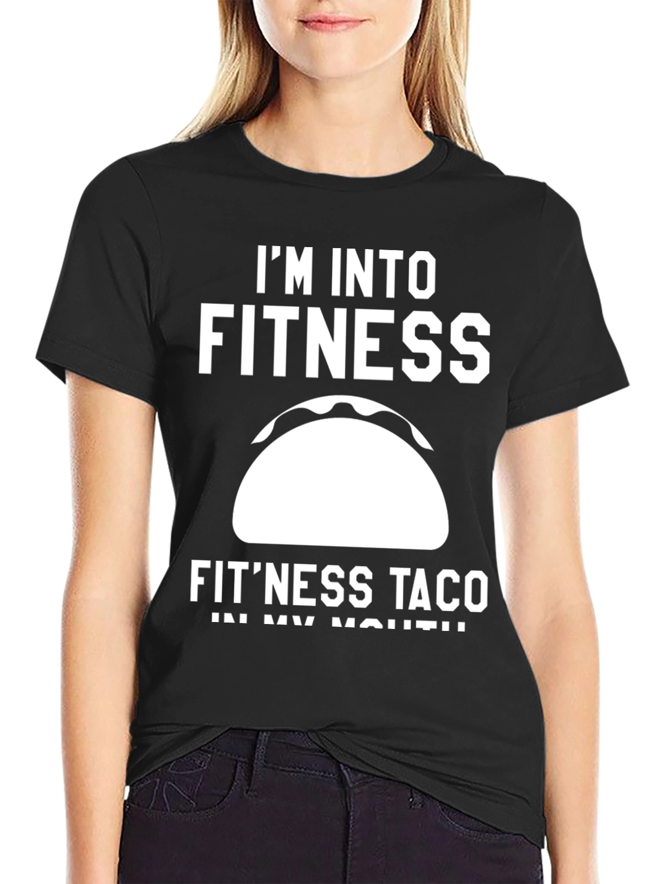 Fitness Taco Graphic T-Shirt - Funny Workout Tee