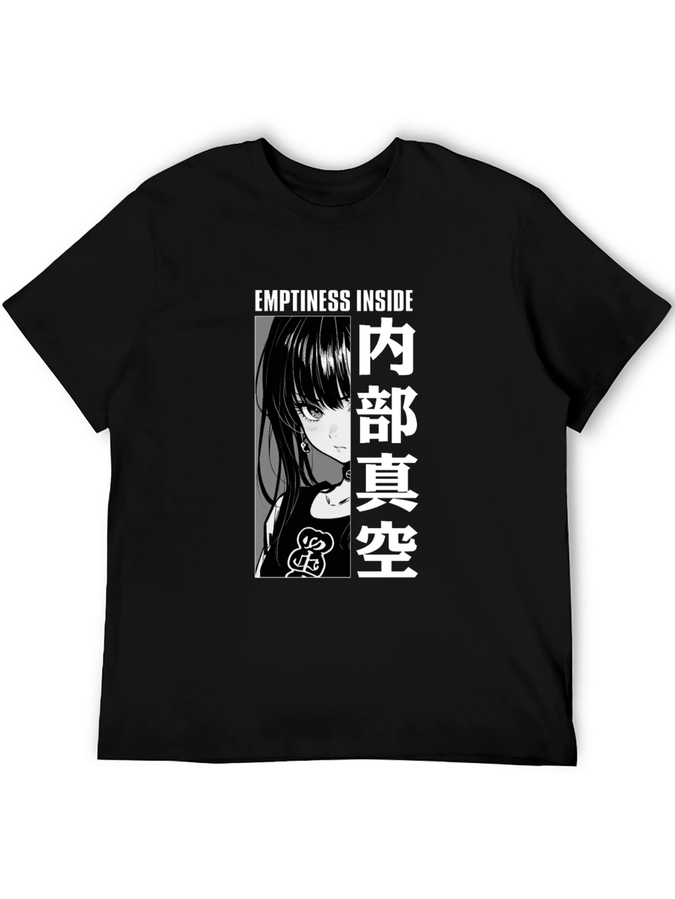 Anime Graphic Tee - Emptiness Inside T-Shirt