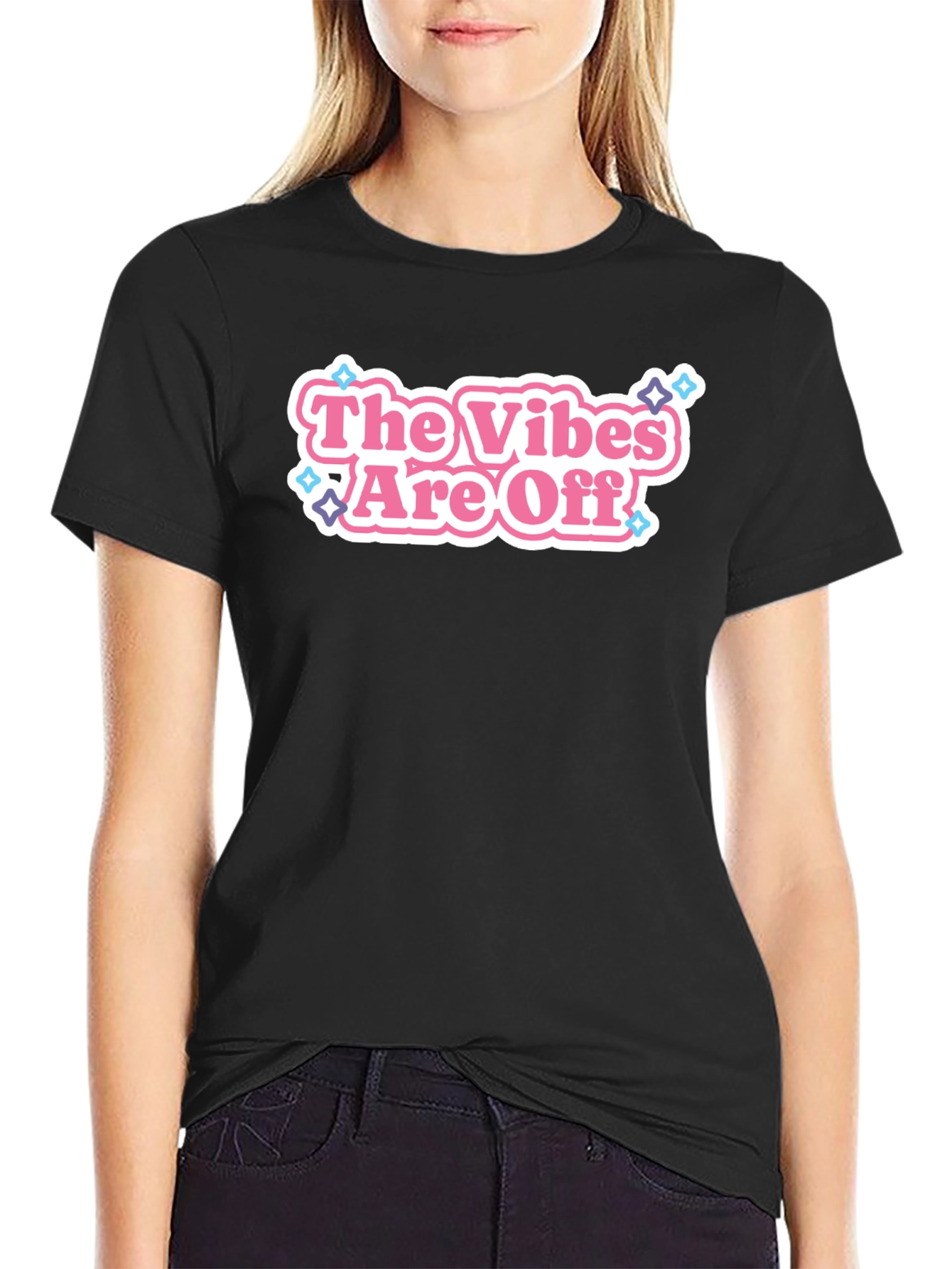 The Vibes Are Off Graphic T-Shirt - Black