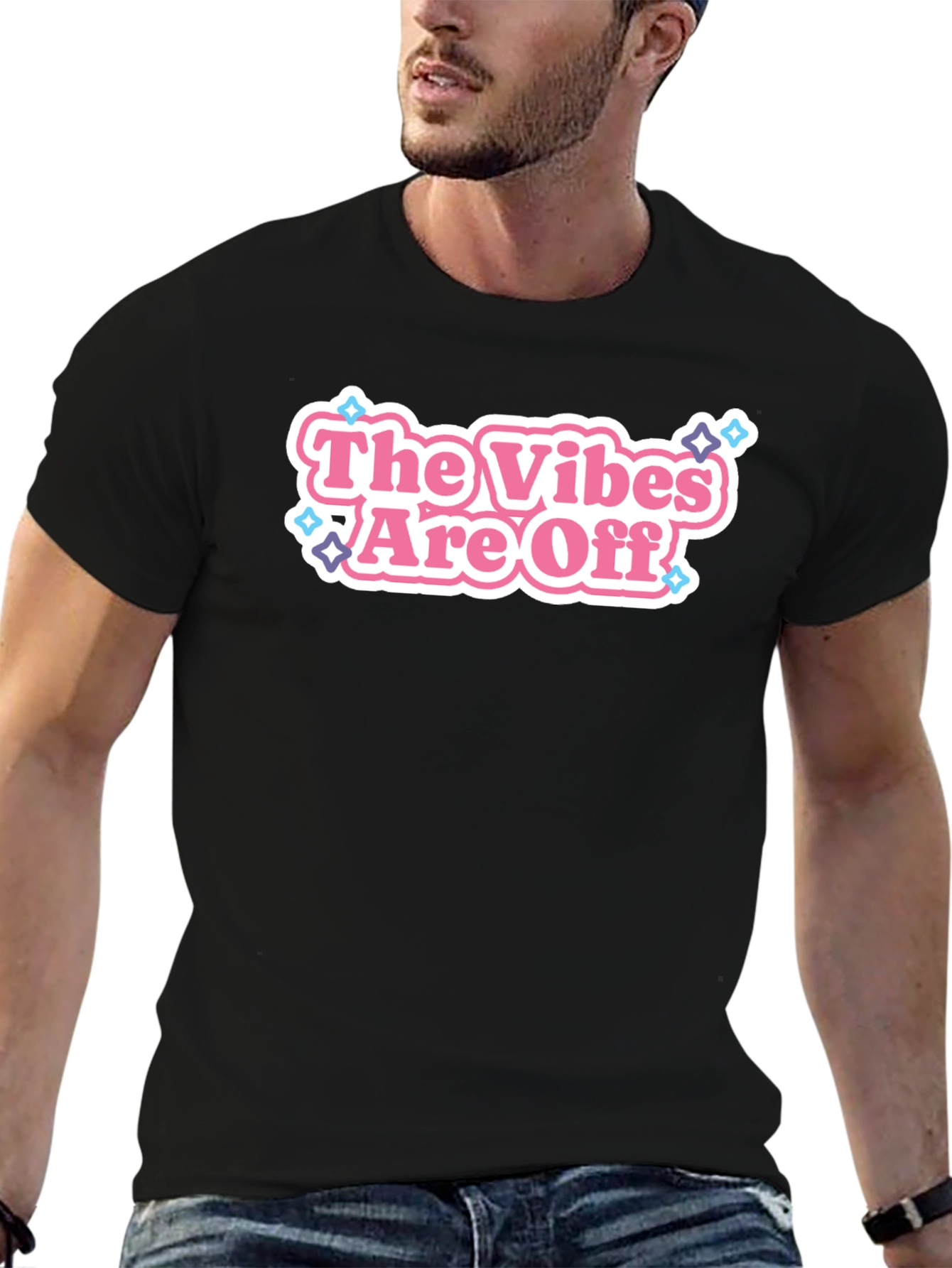 The Vibes Are Off Graphic T-Shirt - Black