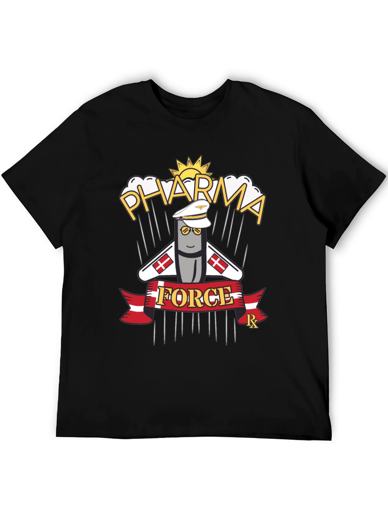 Pharma Force Graphic T-Shirt - Pill Pilot Design
