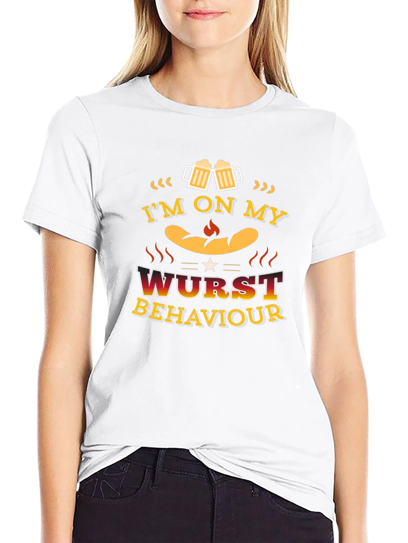 Im on My Wurst Behaviour Funny T-Shirt