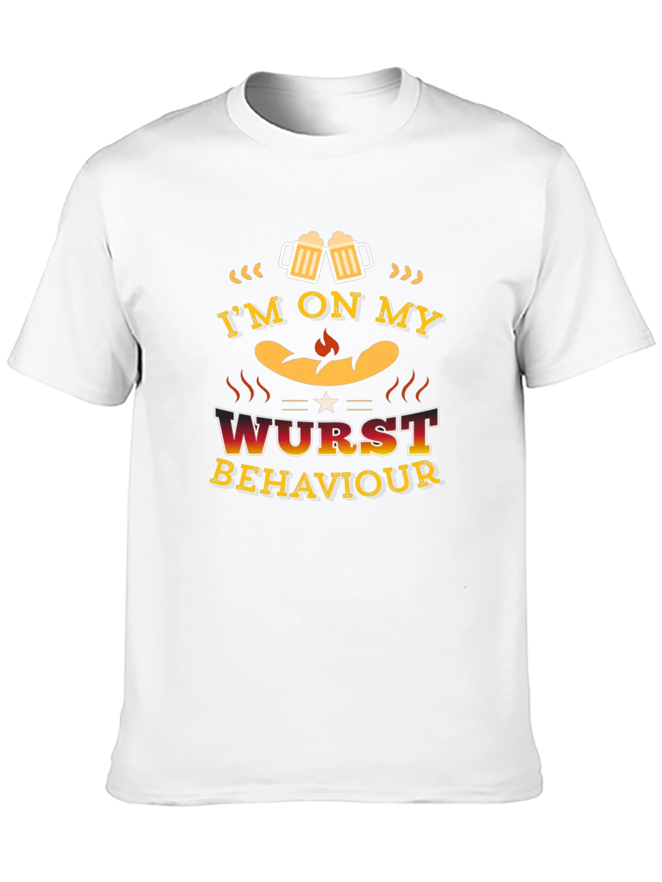 Im on My Wurst Behaviour Funny T-Shirt