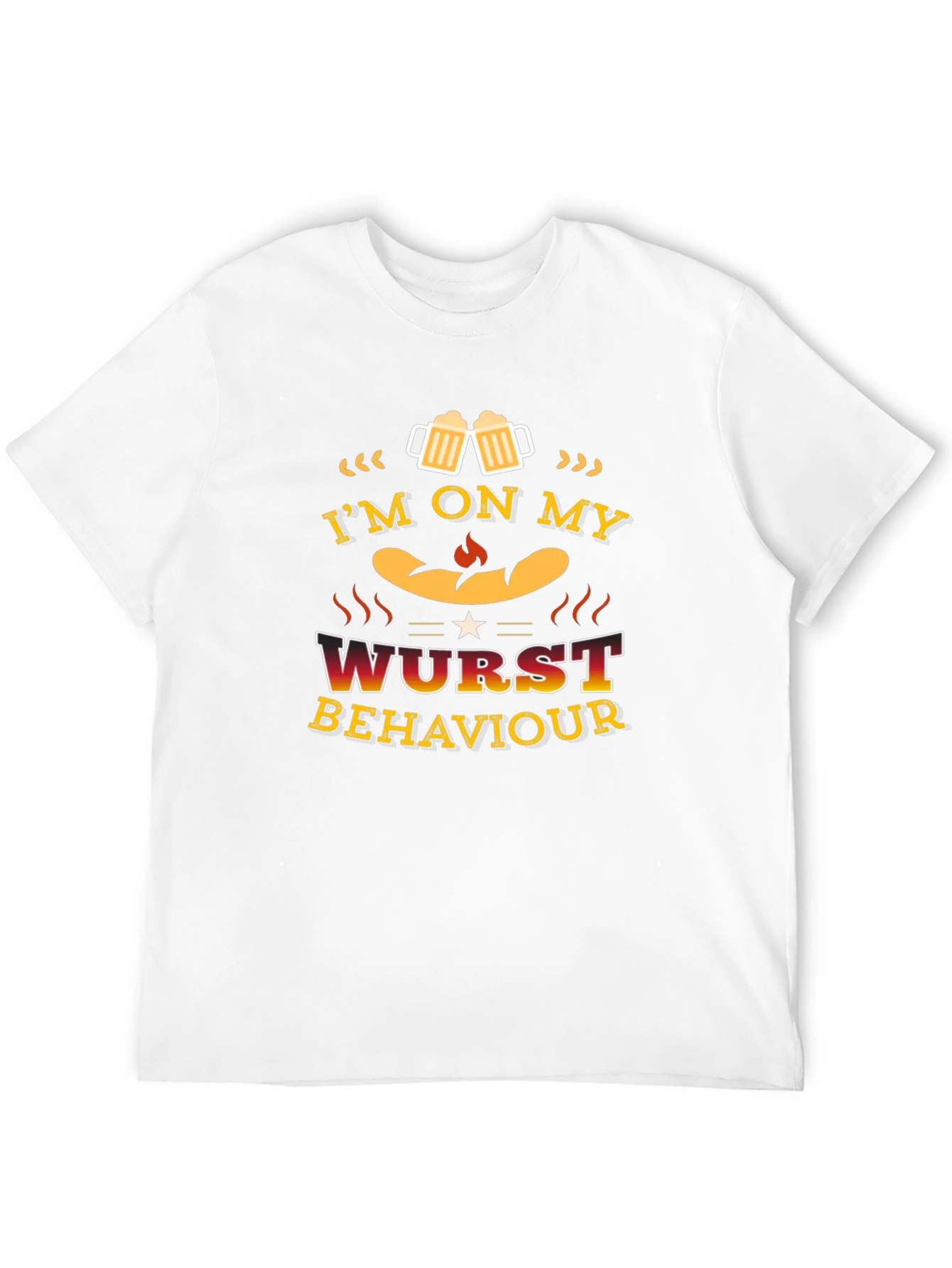 Im on My Wurst Behaviour Funny T-Shirt