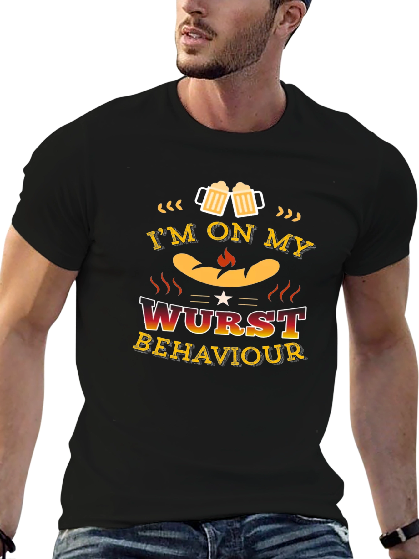 Im on My Wurst Behaviour Funny T-Shirt