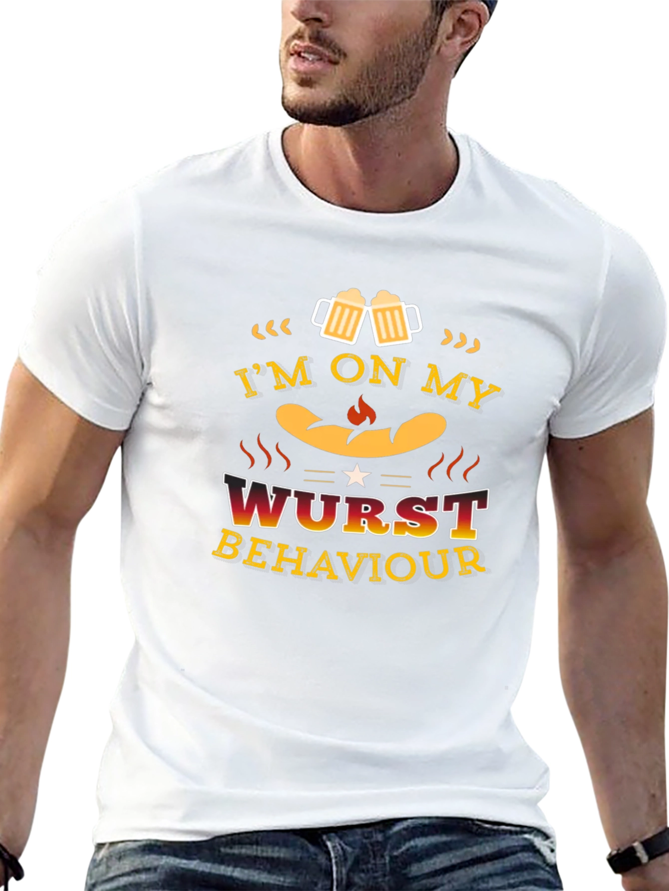 Im on My Wurst Behaviour Funny T-Shirt