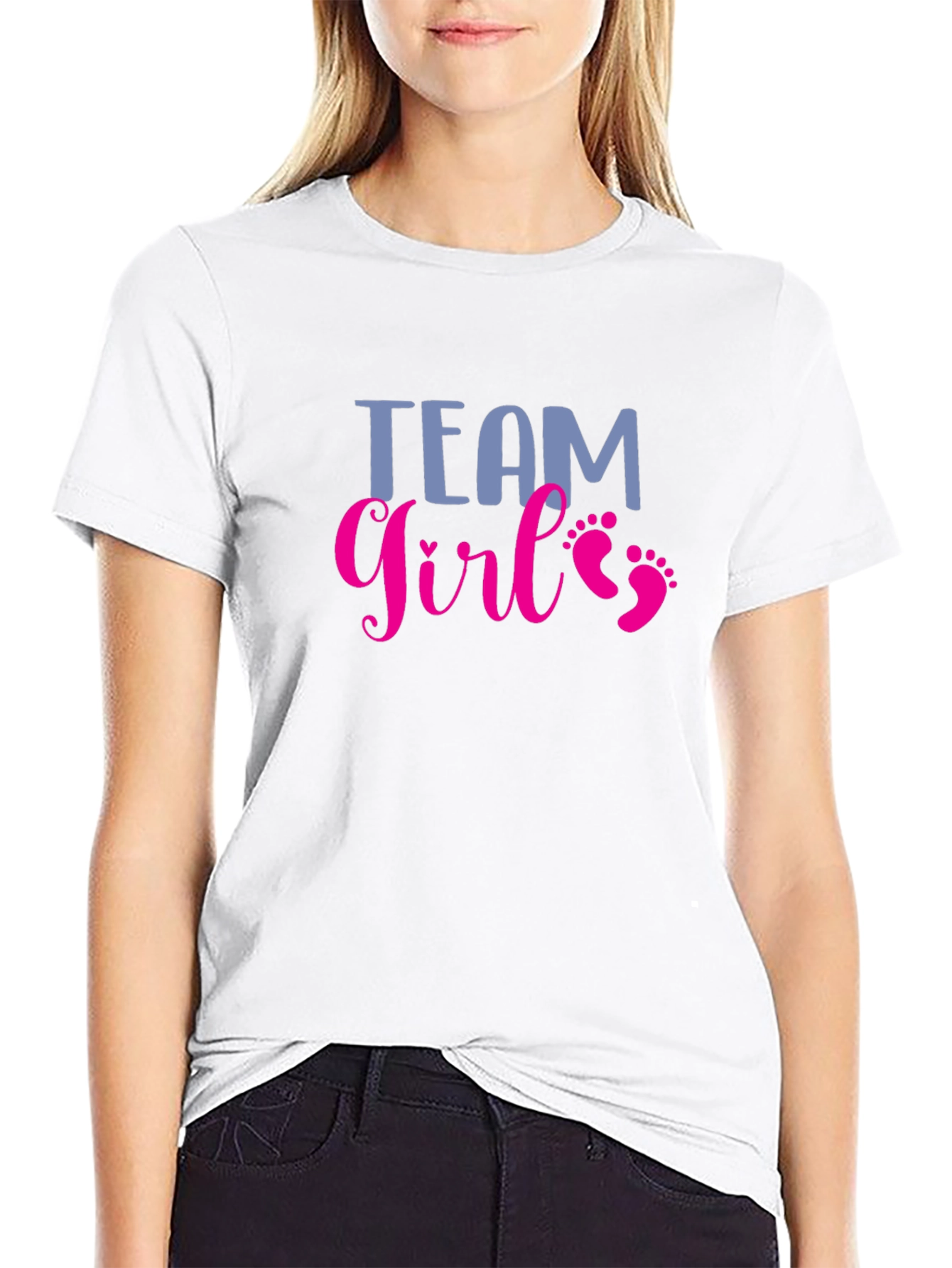 Team Girl T-Shirt - Baby Shower Gender Reveal Tee