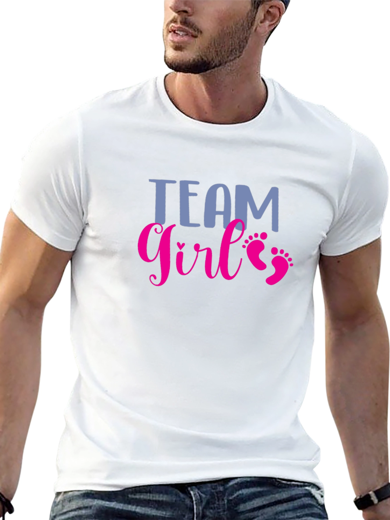 Team Girl T-Shirt - Baby Shower Gender Reveal Tee