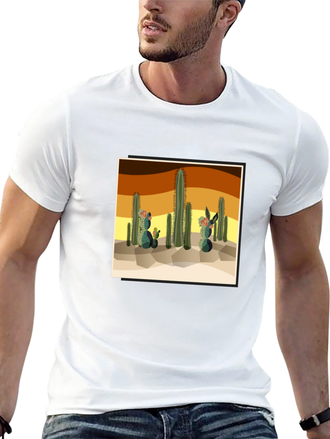 Cactus Desert Graphic Tee - Unisex Short Sleeve
