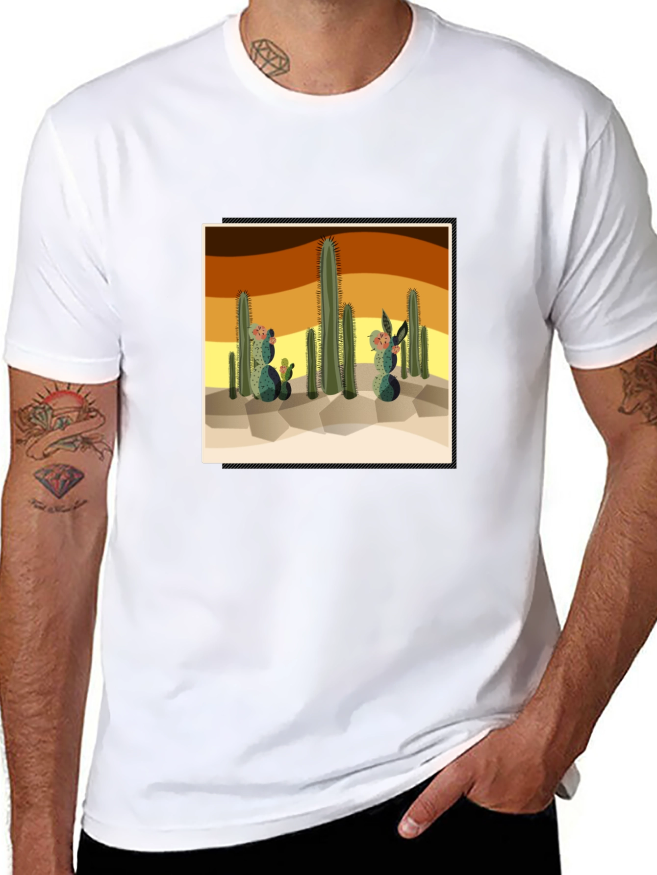 Cactus Desert Graphic Tee - Unisex Short Sleeve
