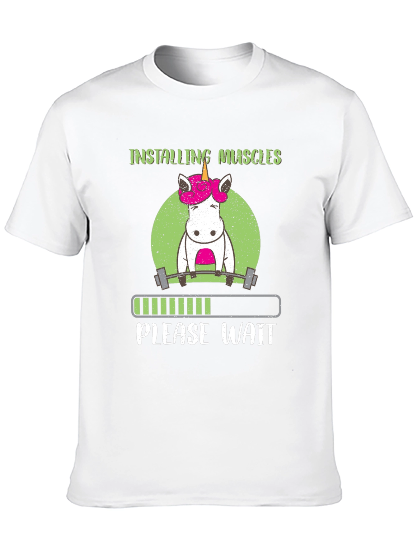 Installing Muscles Unicorn T-Shirt
