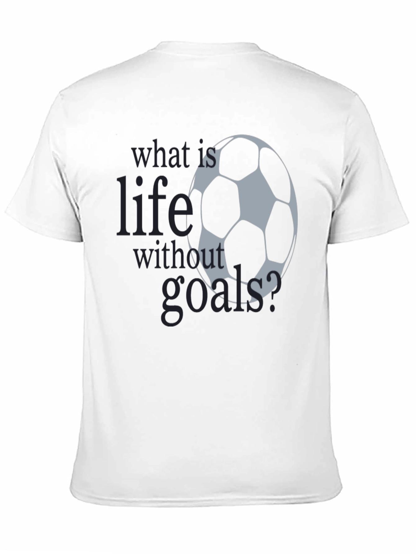 Soccer Life Goals T-Shirt | Mens Black Graphic Tee