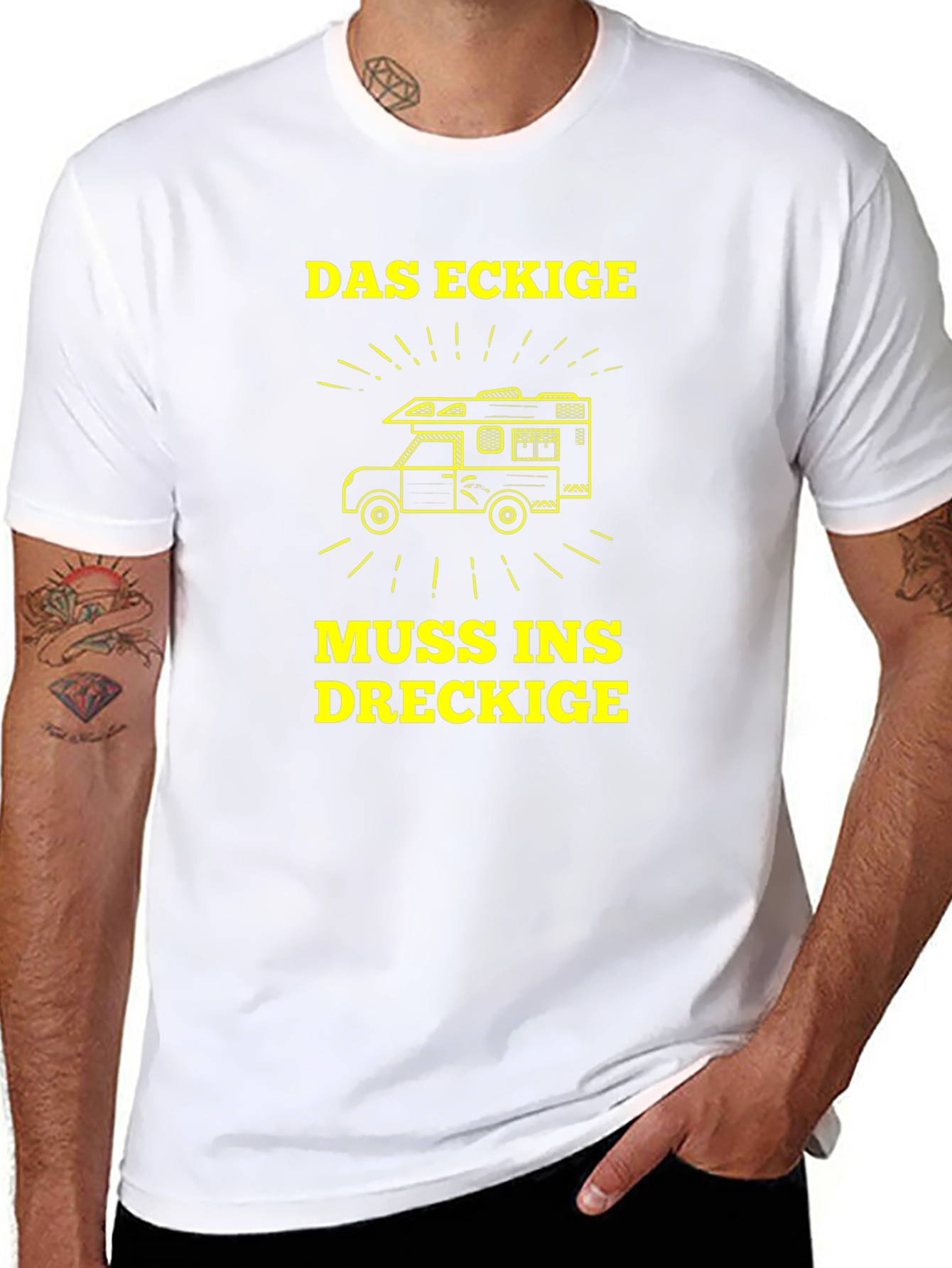 Das Eckige Muss Ins Dreckige T-Shirt