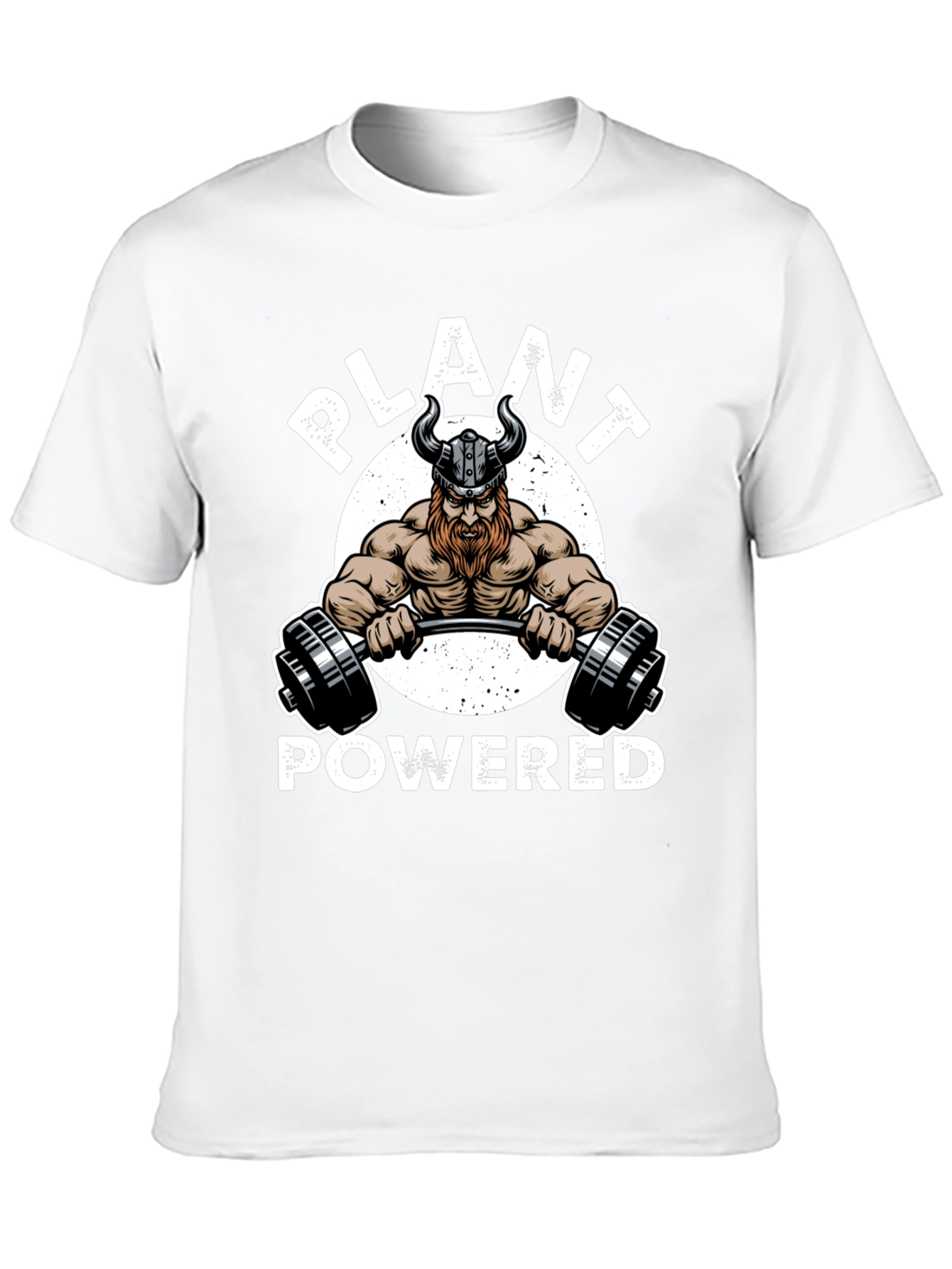 Plant Powered Viking Gym Black T-Shirt