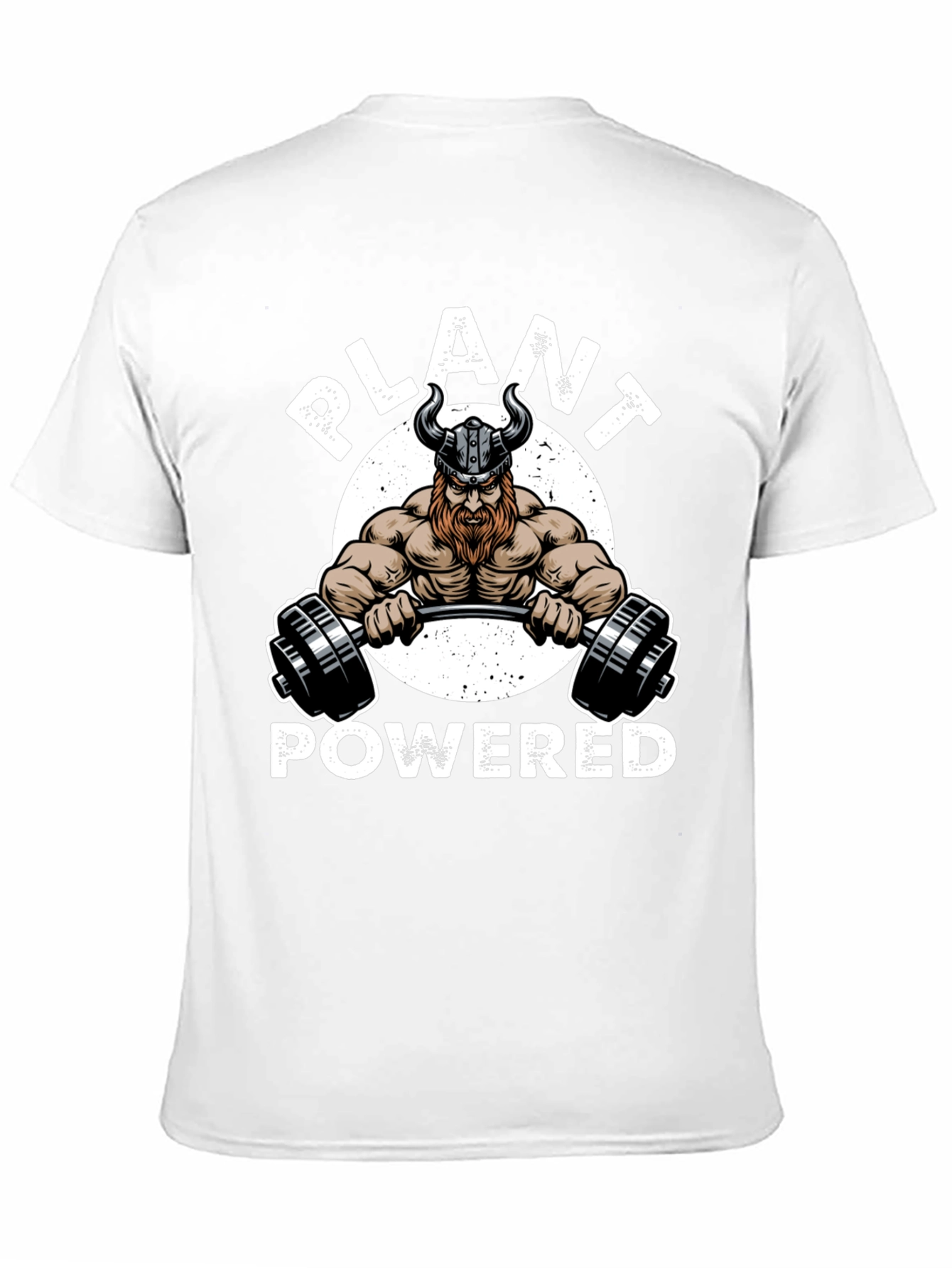 Plant Powered Viking Gym Black T-Shirt