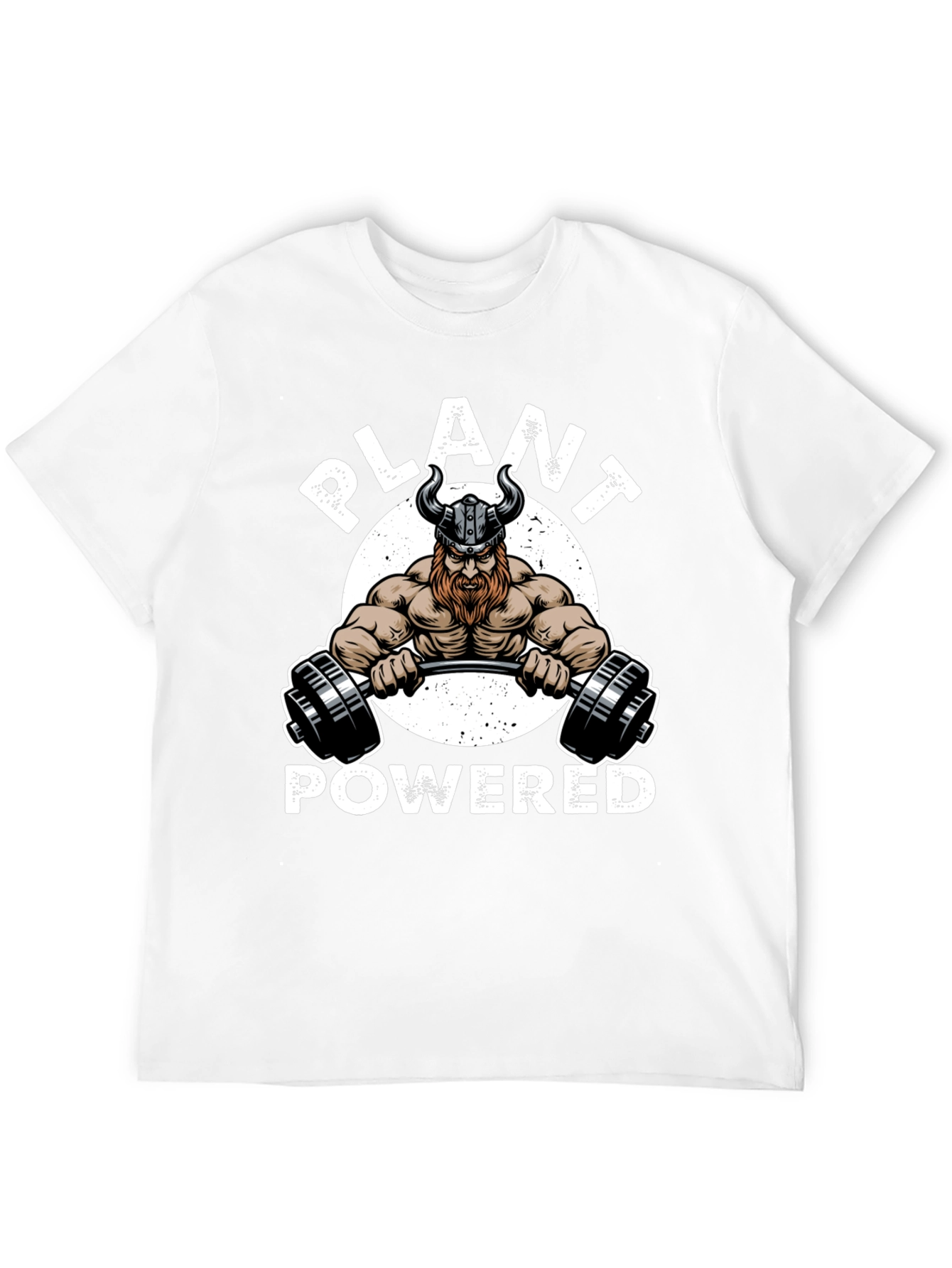 Plant Powered Viking Gym Black T-Shirt