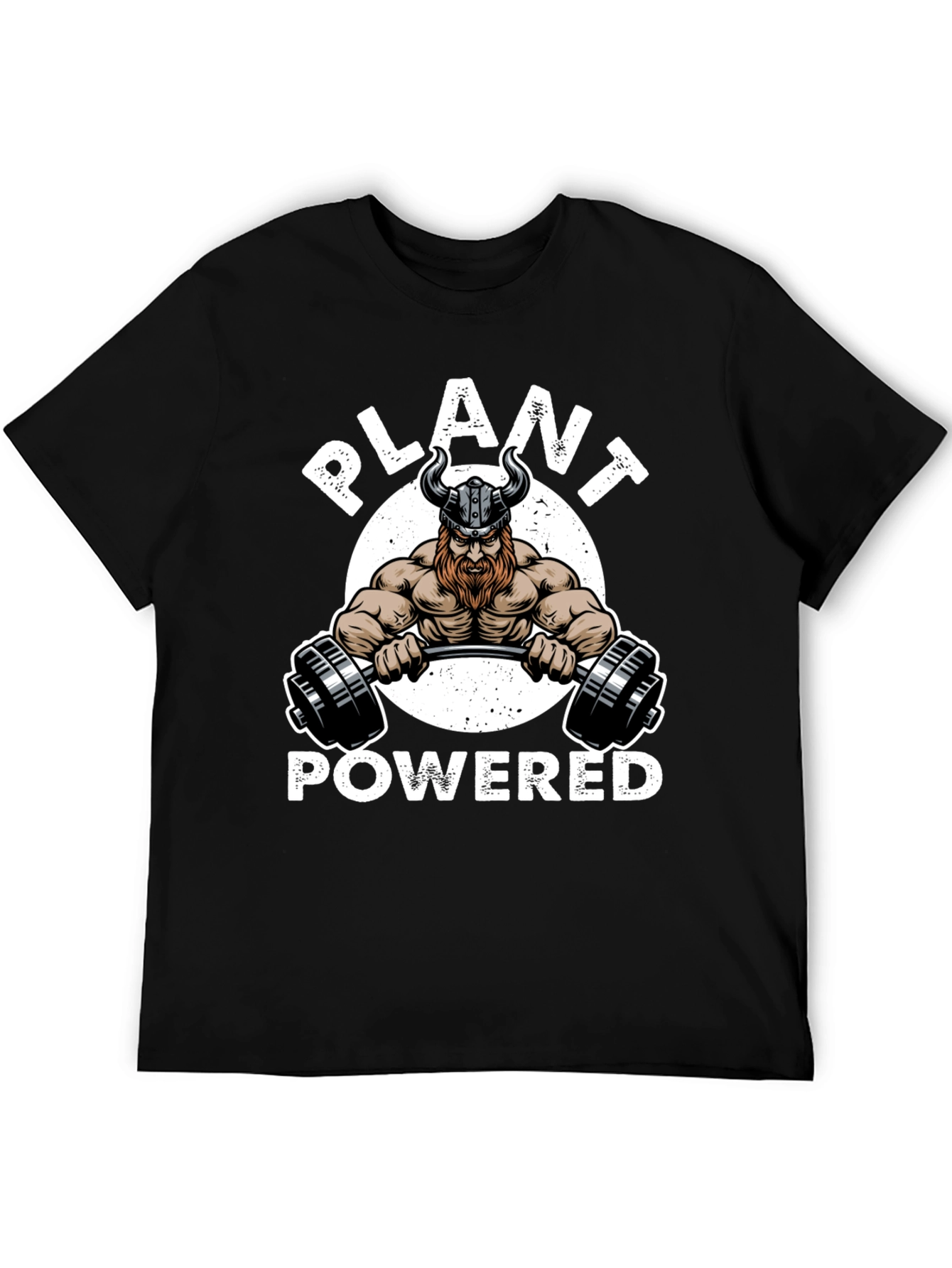 Plant Powered Viking Gym Black T-Shirt
