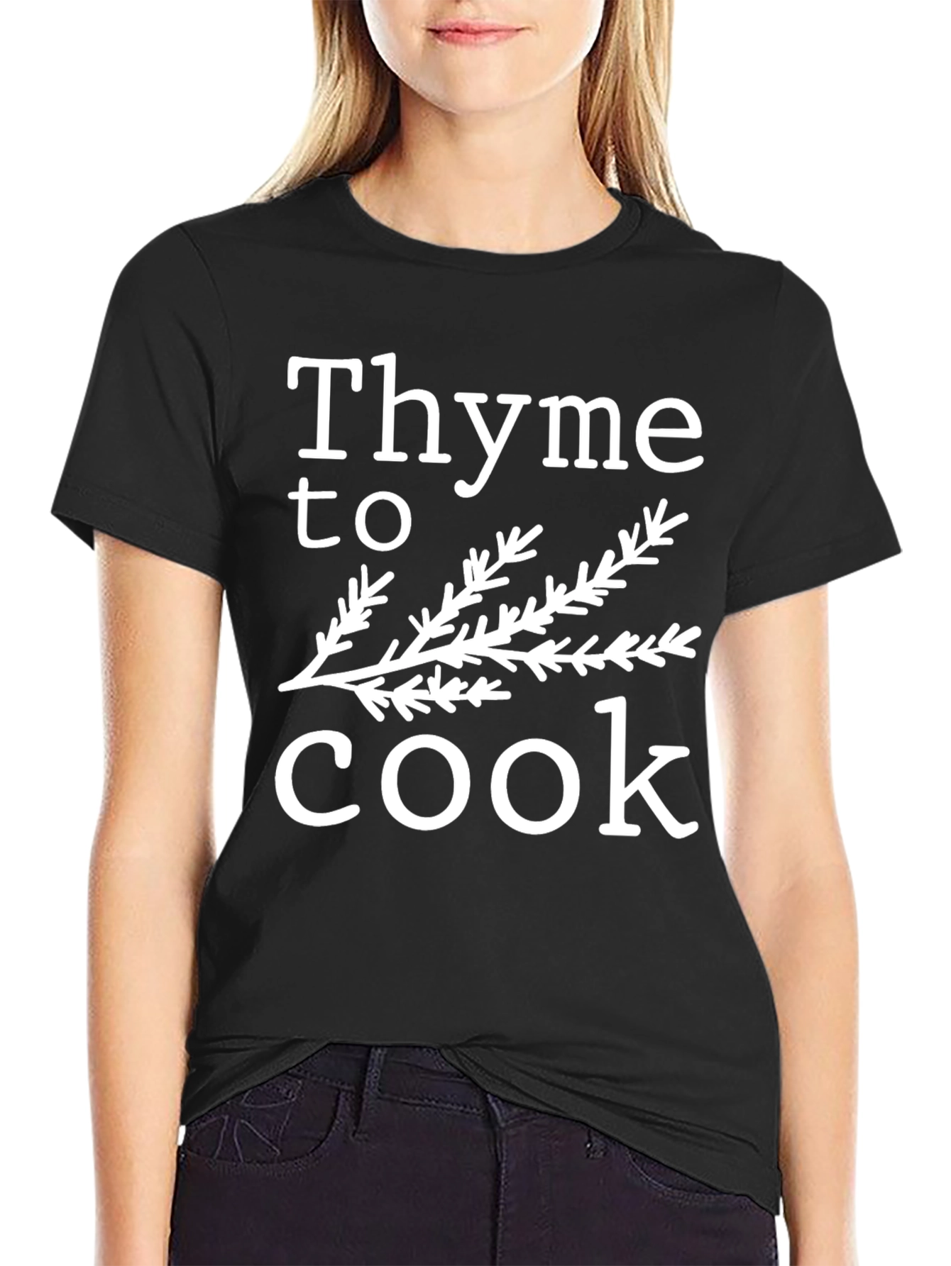 Thyme to Cook Graphic T-Shirt - Black Unisex