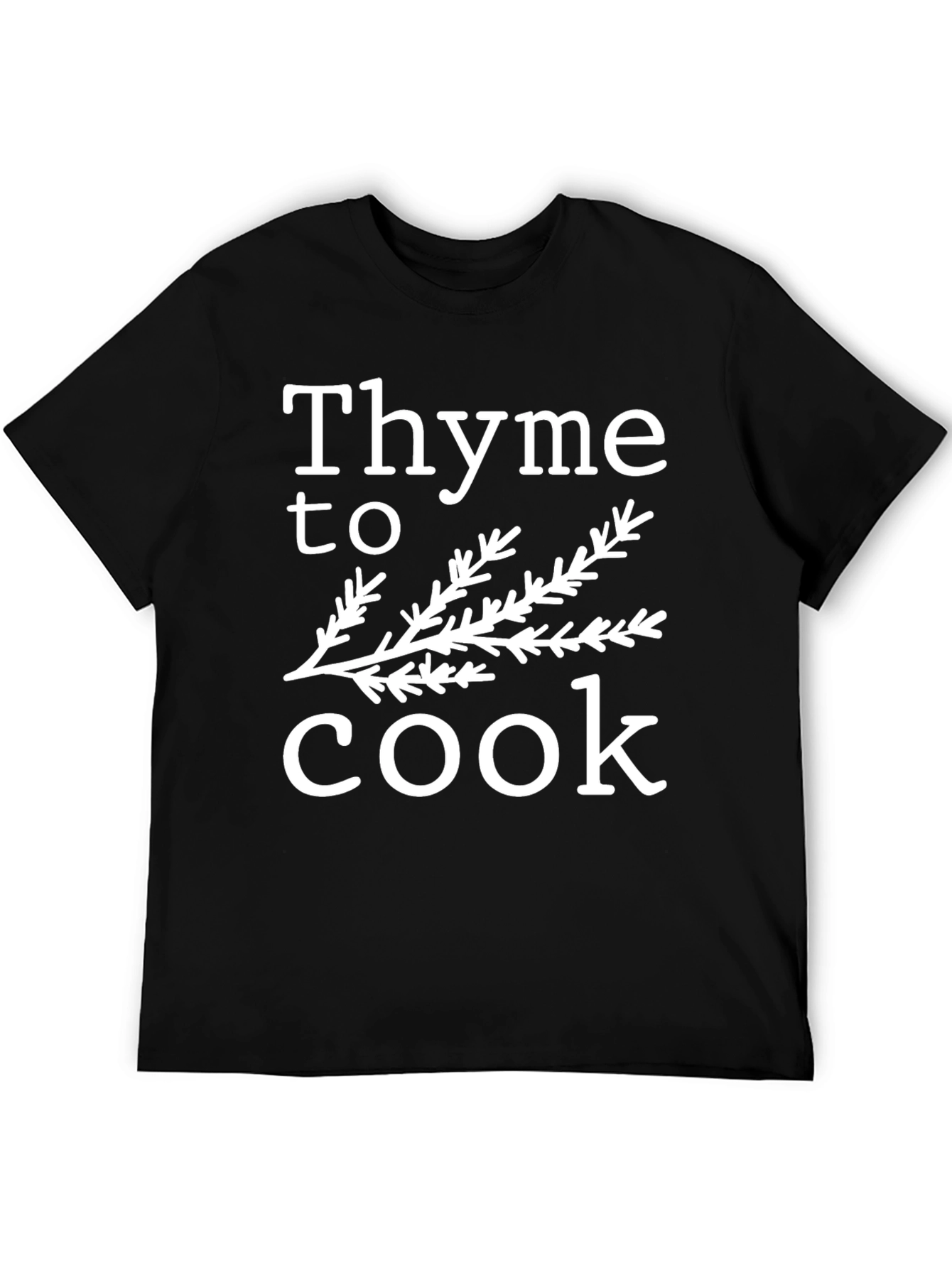 Thyme to Cook Graphic T-Shirt - Black Unisex