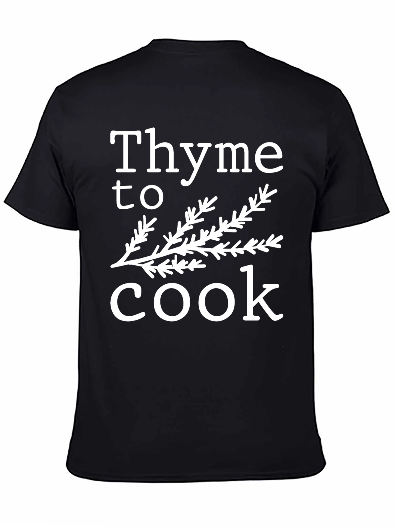 Thyme to Cook Graphic T-Shirt - Black Unisex